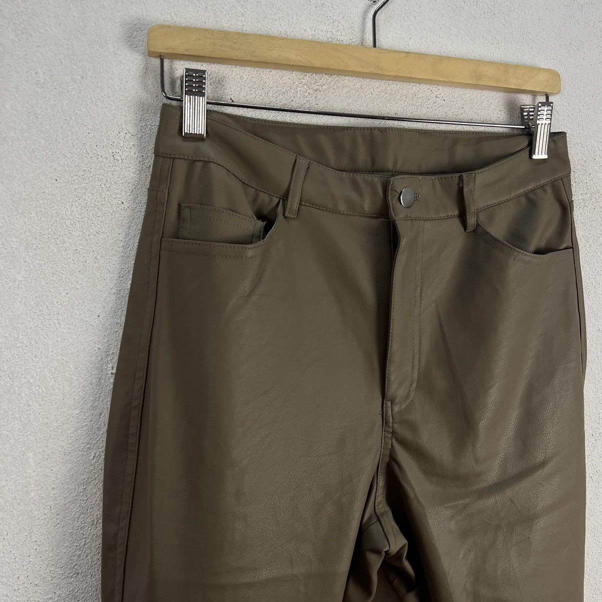 Vintage CASUAL TROUSER SOFT LEATHER H&M JAPAN Size US 29 - 6 Thumbnail