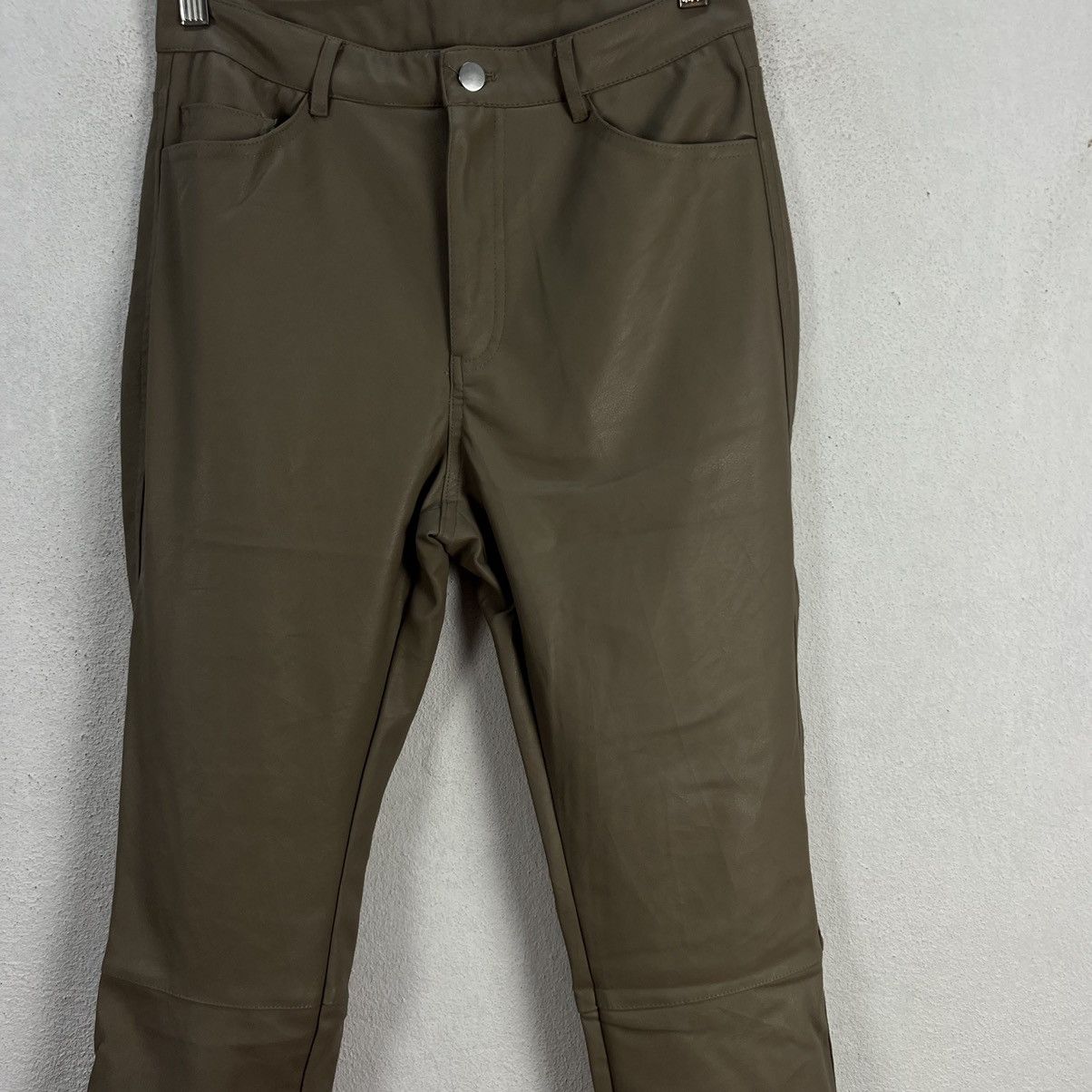 Vintage CASUAL TROUSER SOFT LEATHER H&M JAPAN Size US 29 - 5 Thumbnail