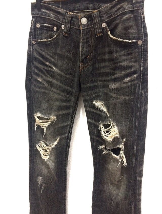 Levi's Made & Crafted Levis Distressed Design Trousers Denim Pant Size US 28 / EU 44 - 3 Thumbnail