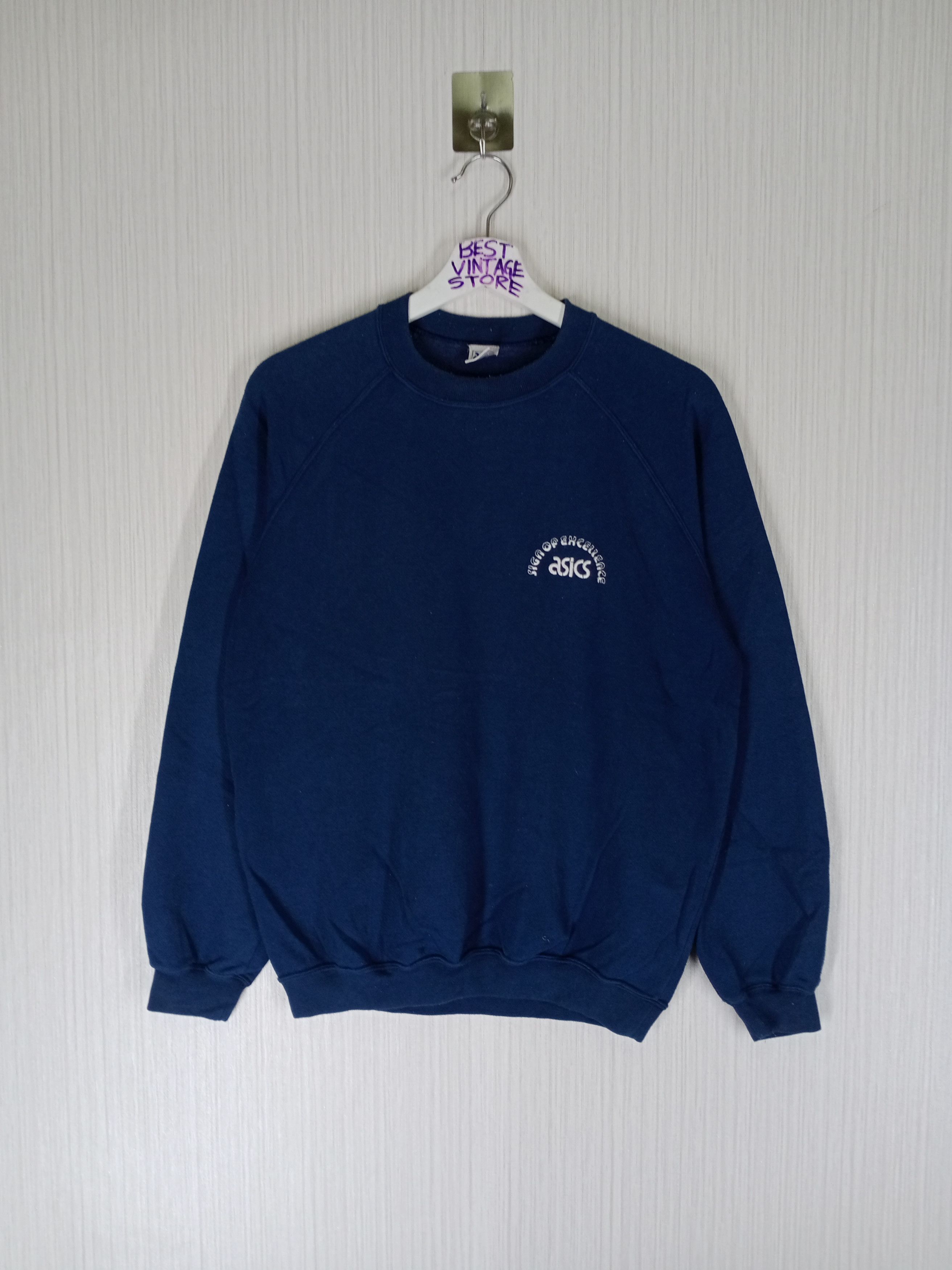 Asics Vintage 90s Asics Small Logo Embroidery Sweatshirt Size US M / EU 48-50 / 2 - 2 Thumbnail