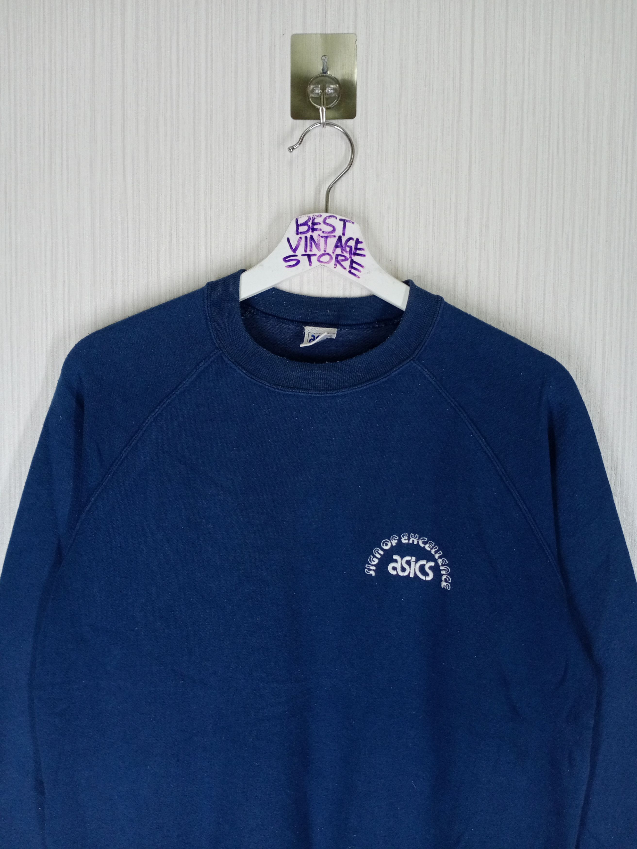 Asics Vintage 90s Asics Small Logo Embroidery Sweatshirt Size US M / EU 48-50 / 2 - 1 Thumbnail
