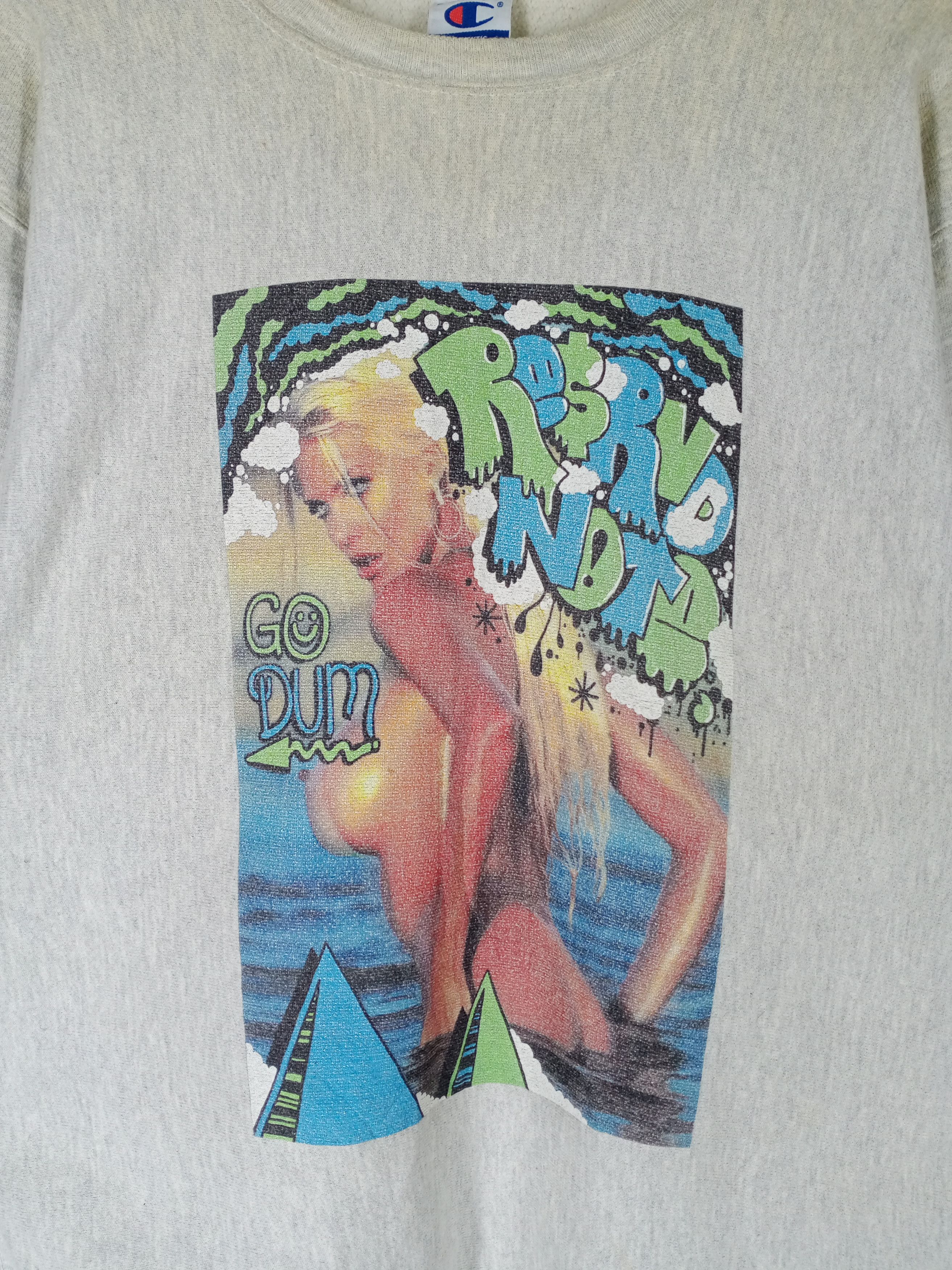 Champion RARE!!! Vintage Champion Sexy Girl Sweatshirt Size US XL / EU 56 / 4 - 3 Thumbnail
