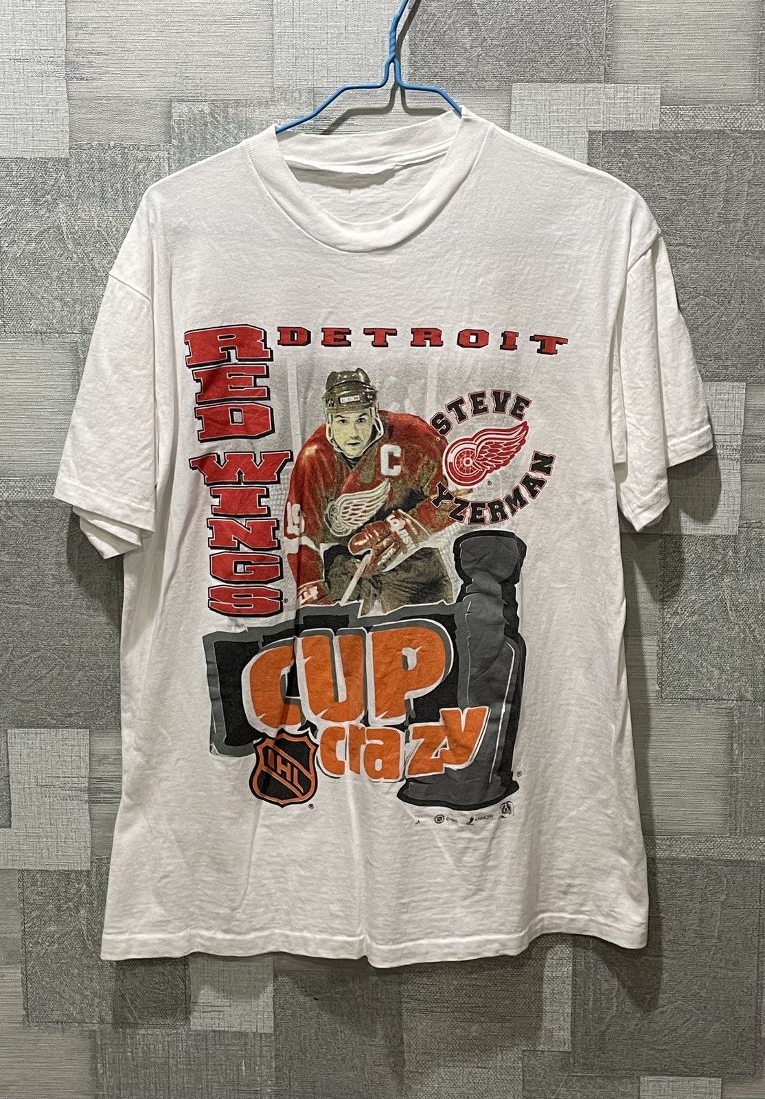 NHL × Vintage vintage tee Redwing Detroit NHL Z -2 Steve Yzerman Size US M / EU 48-50 / 2 - 1 Thumbnail
