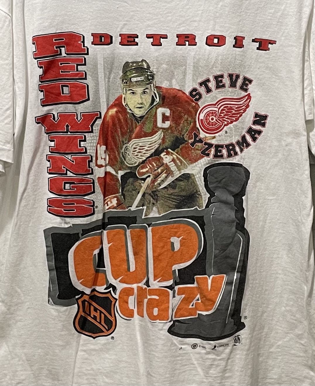 NHL × Vintage vintage tee Redwing Detroit NHL Z -2 Steve Yzerman Size US M / EU 48-50 / 2 - 2 Thumbnail