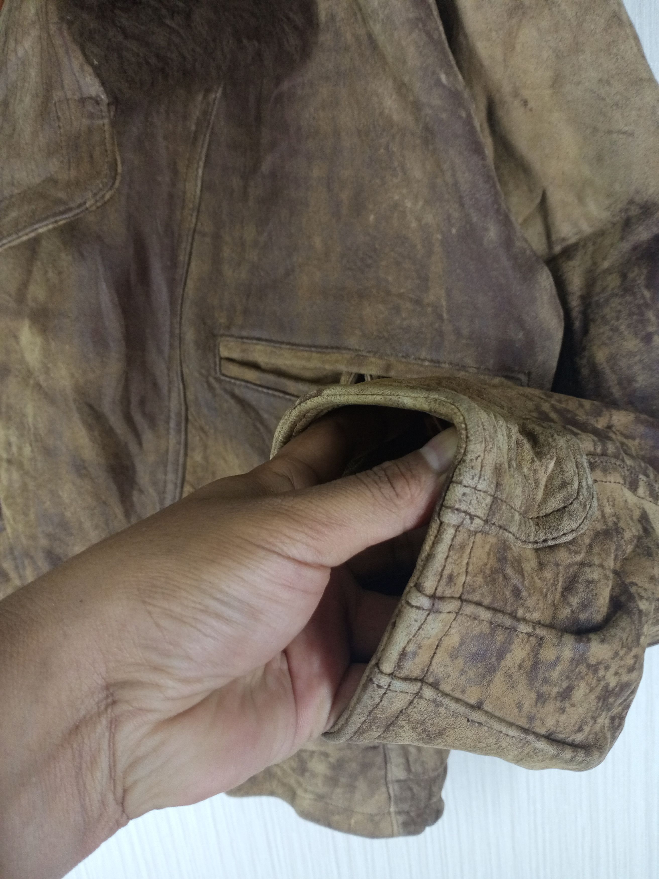Japanese Brand Vintage Baxton Japanese Sherling Leather Jacket Size US M / EU 48-50 / 2 - 9 Thumbnail