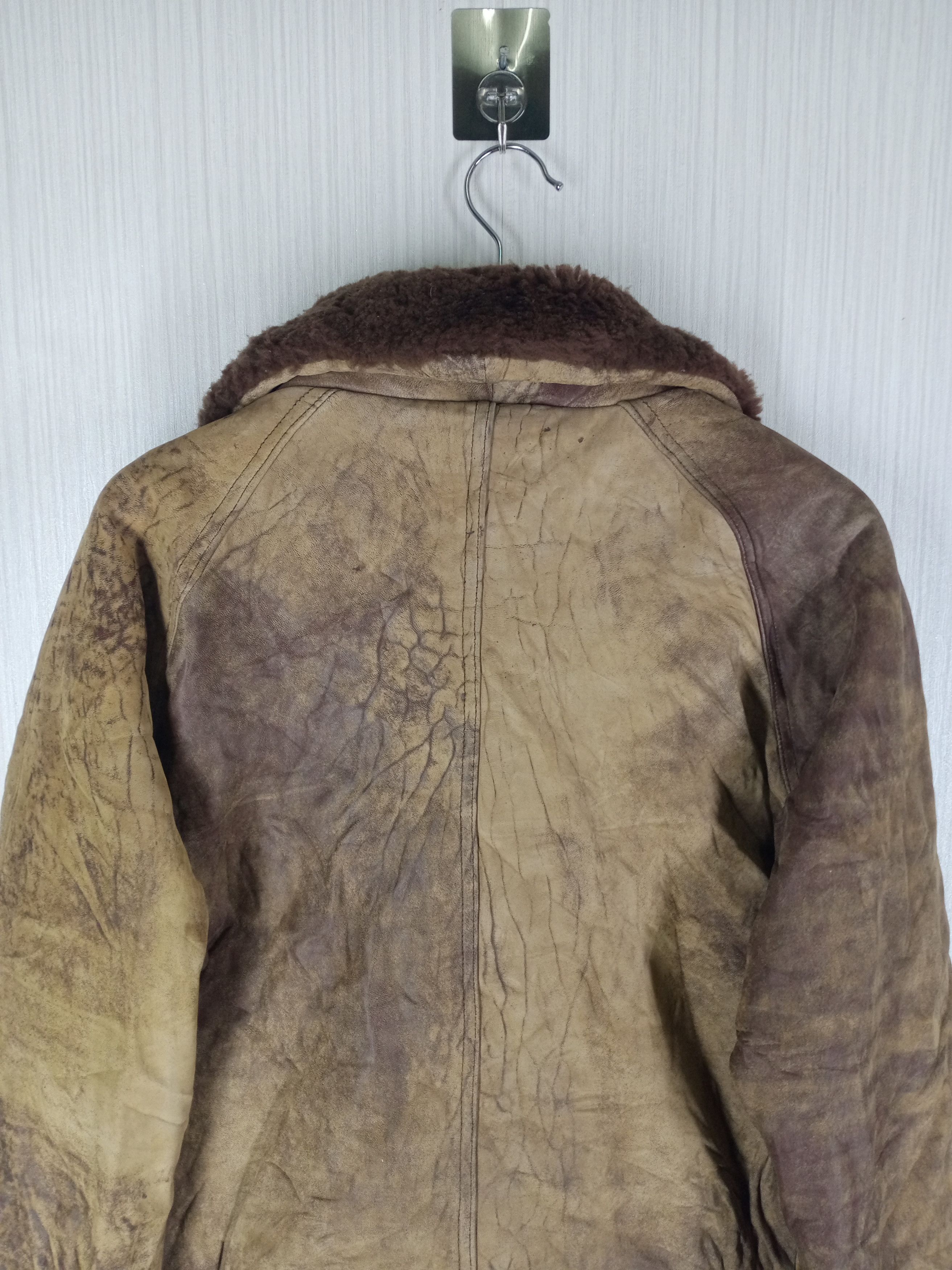 Japanese Brand Vintage Baxton Japanese Sherling Leather Jacket Size US M / EU 48-50 / 2 - 4 Thumbnail
