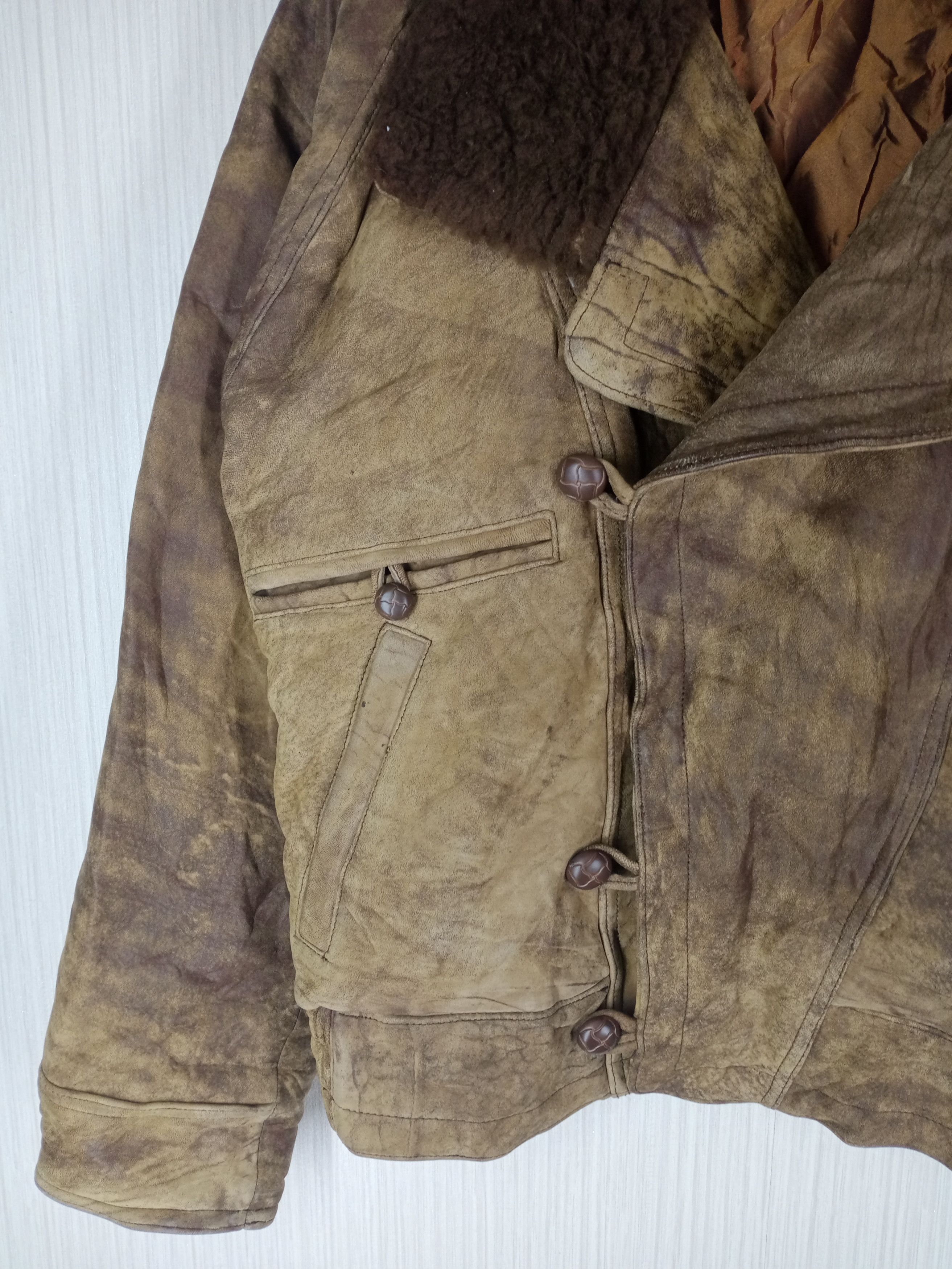 Japanese Brand Vintage Baxton Japanese Sherling Leather Jacket Size US M / EU 48-50 / 2 - 5 Thumbnail