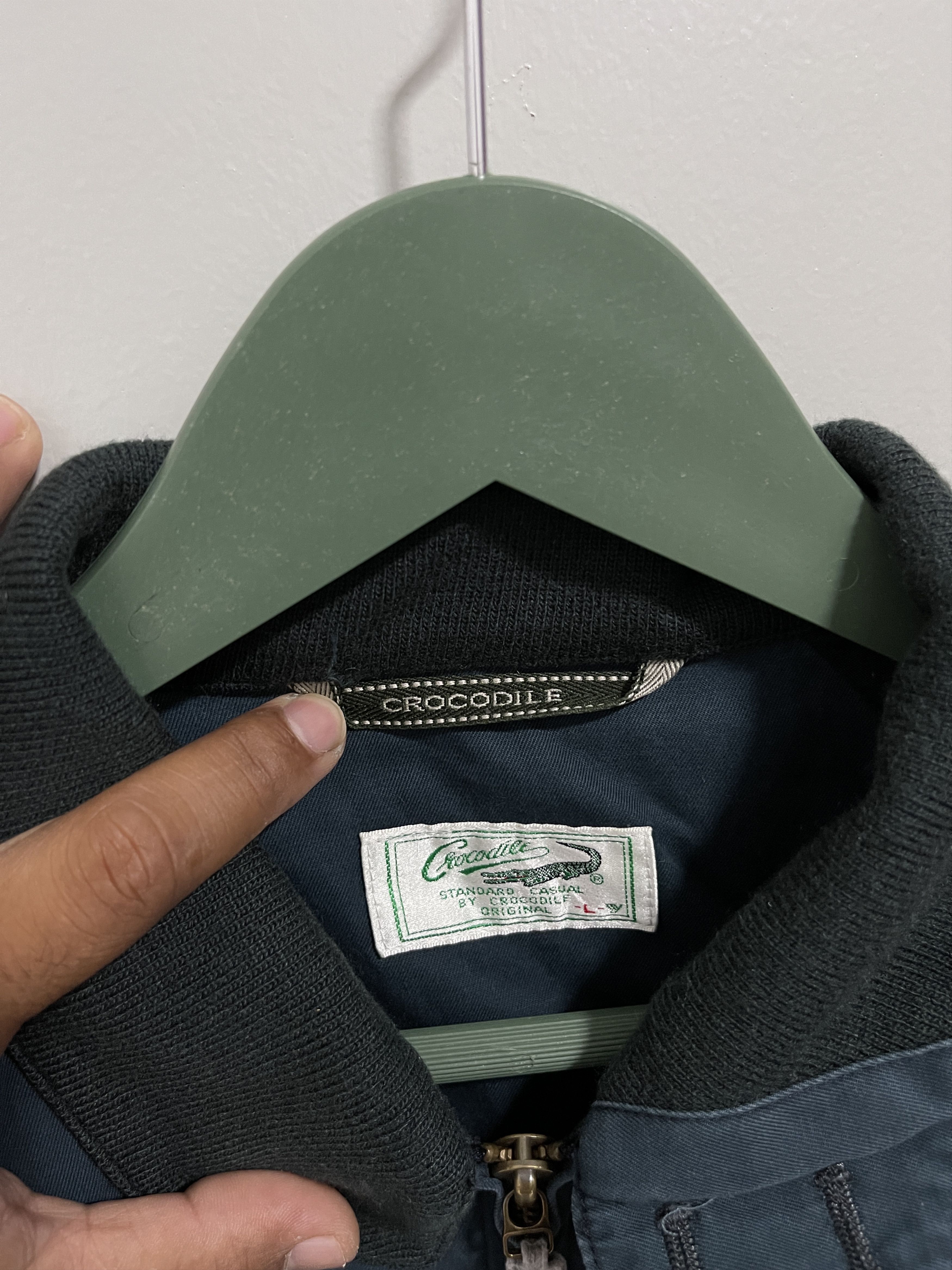 Japanese Brand Vintage Crocodile Mini Logo Embroidery Zipper Jacket Size US M / EU 48-50 / 2 - 9 Thumbnail