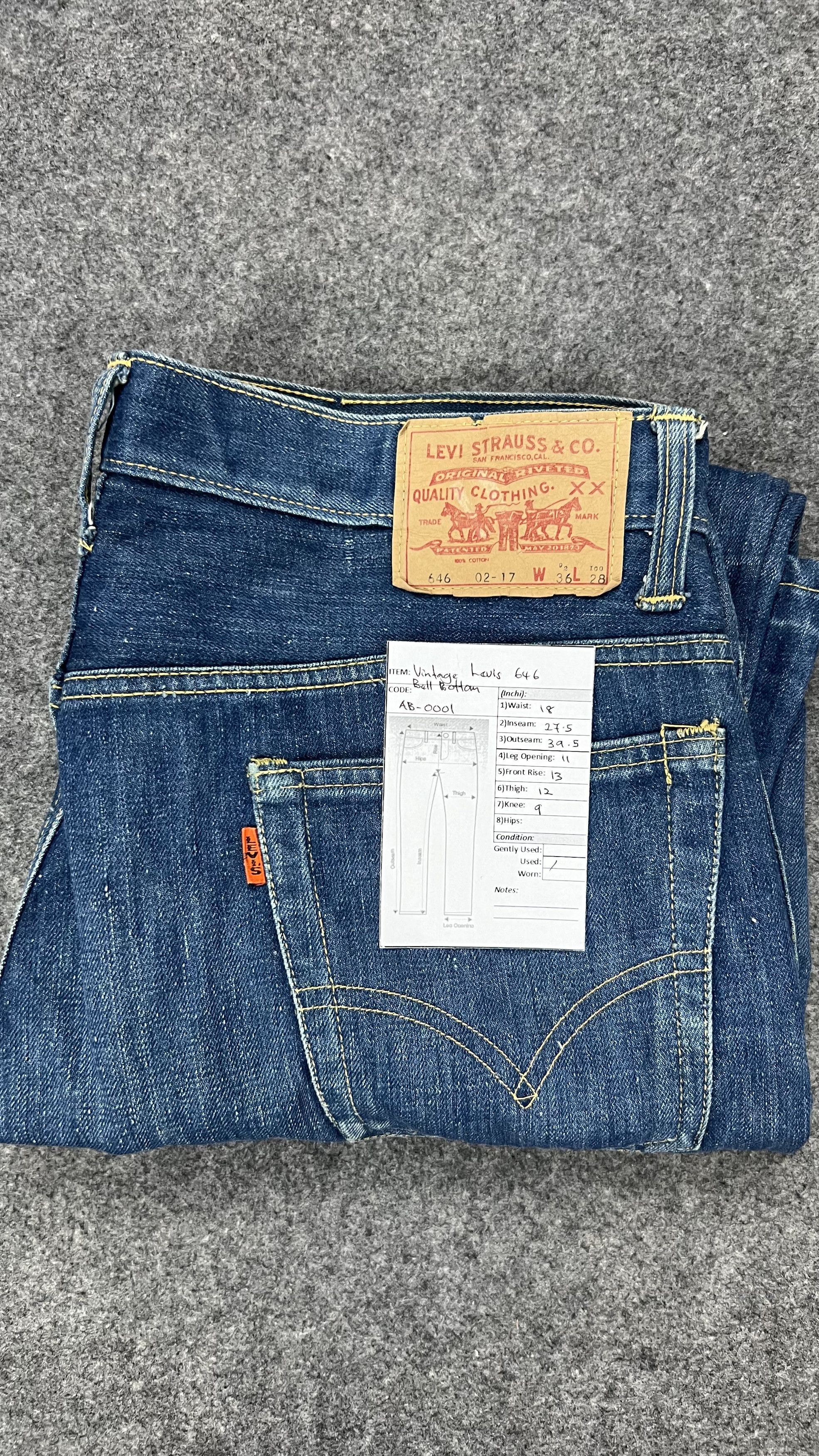 Levi's 70s LEVIS BE 646 Bootcut Size US 36 / EU 52 - 15 Thumbnail