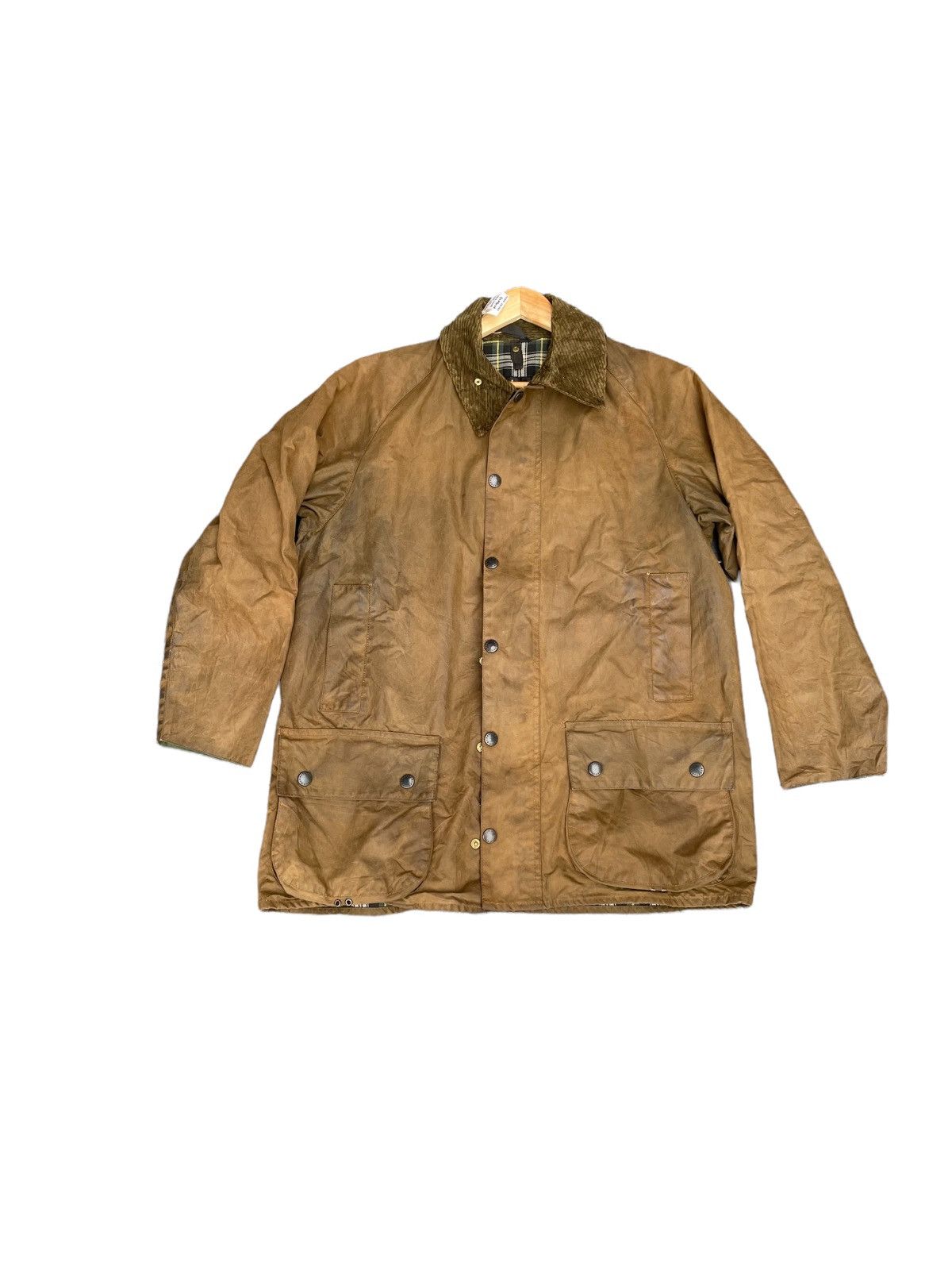 image of Barbour Wax Jacket Moorland in Brown, Men's (Size XL)