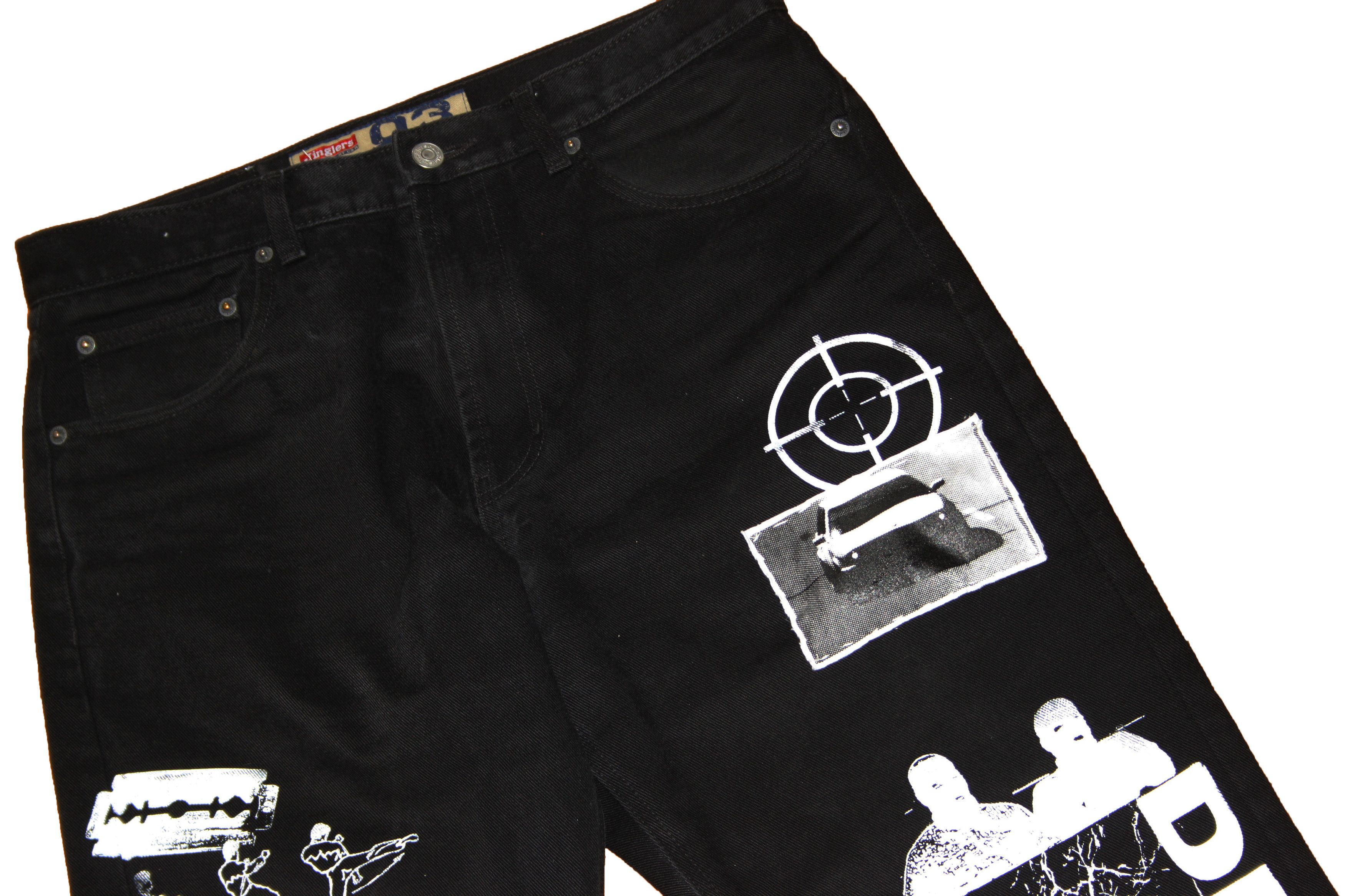 Handmade Custom Patched Jeans Size US 33 - 2 Thumbnail