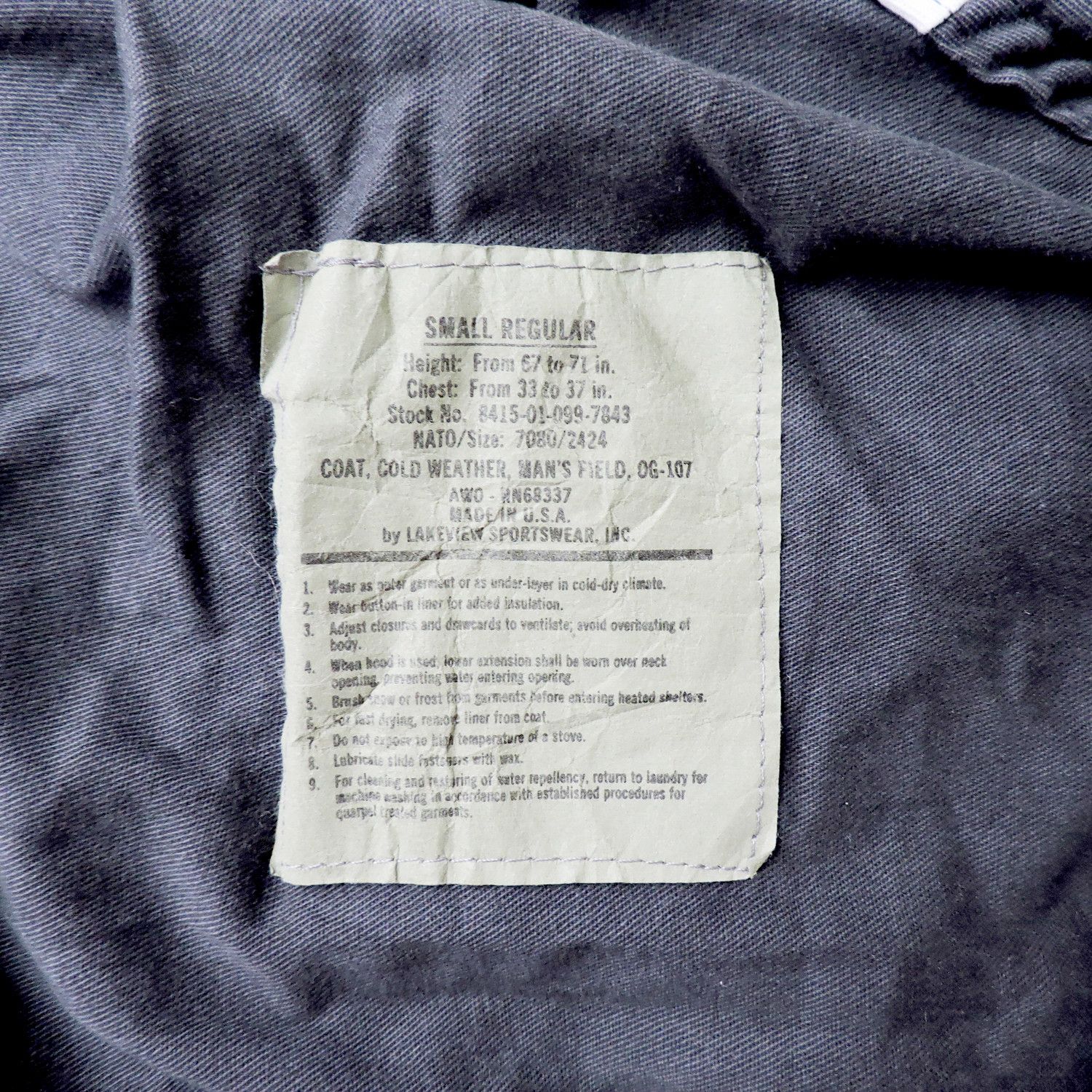 Other M-65 Urban/Snow Coat, Cold Weather, Man's Field Size US S / EU 44-46 / 1 - 2 Thumbnail