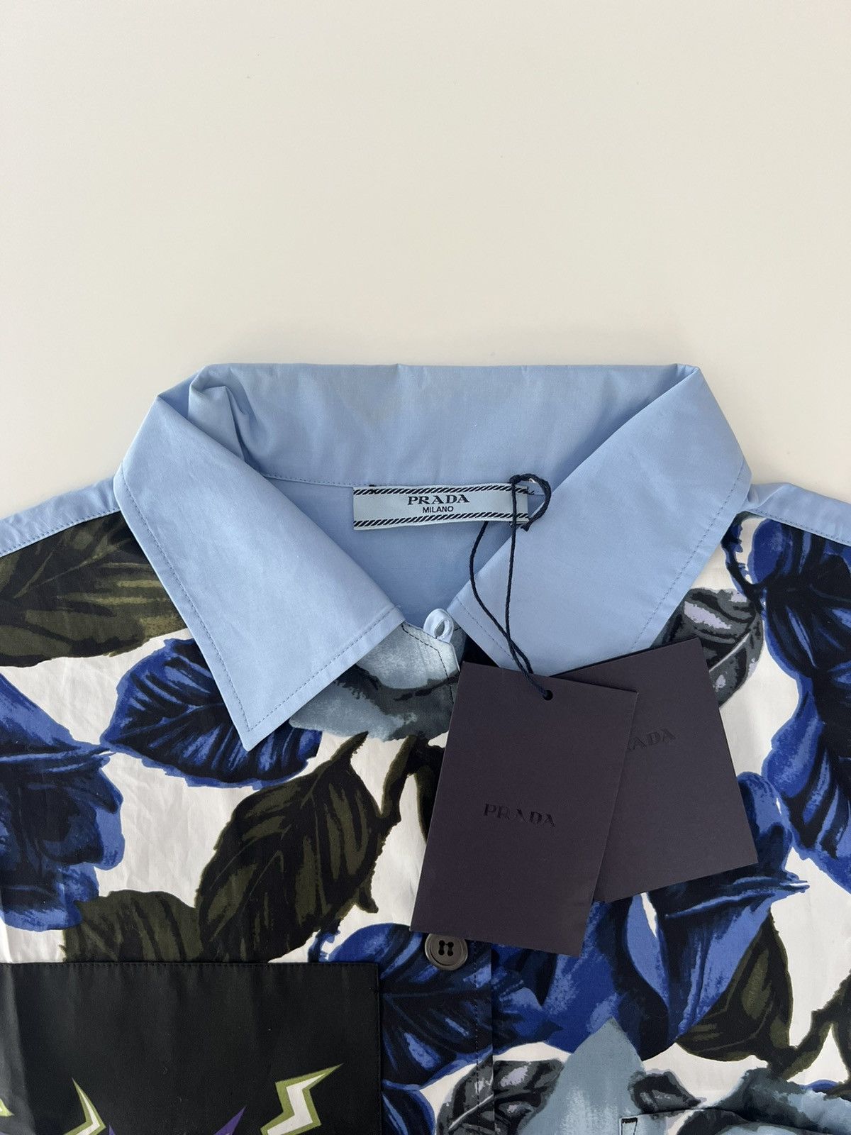 Prada Prada Rose Print Shirt Size US L / EU 52-54 / 3 - 3 Thumbnail