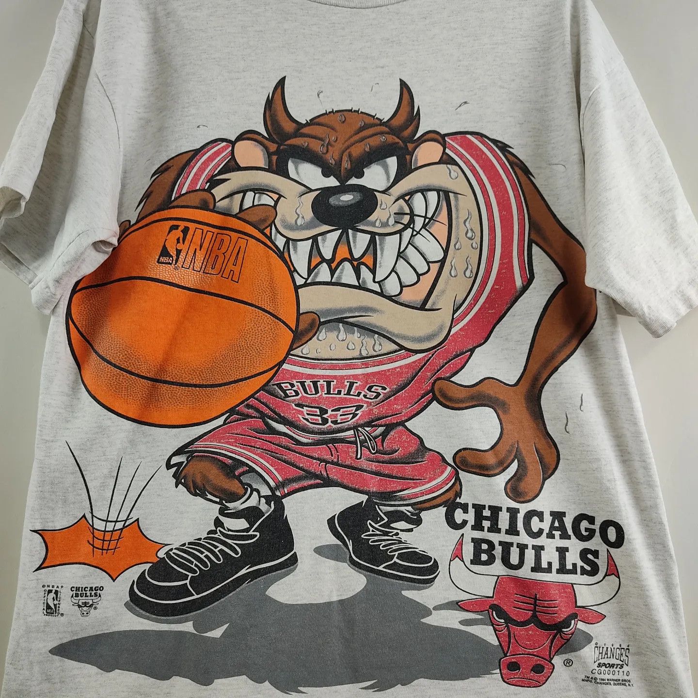 NBA × Vintage × Warner Bros 1994 Chicago Bulls Taz Looney Tunes NBA Size US L / EU 52-54 / 3 - 7 Thumbnail