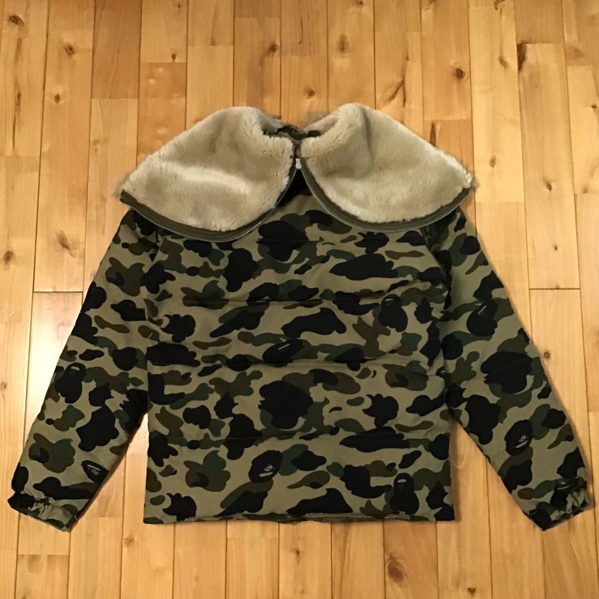Bape Fur Down jacket BAPE 1st camo green a bathing ape Size US M / EU 48-50 / 2 - 3 Thumbnail