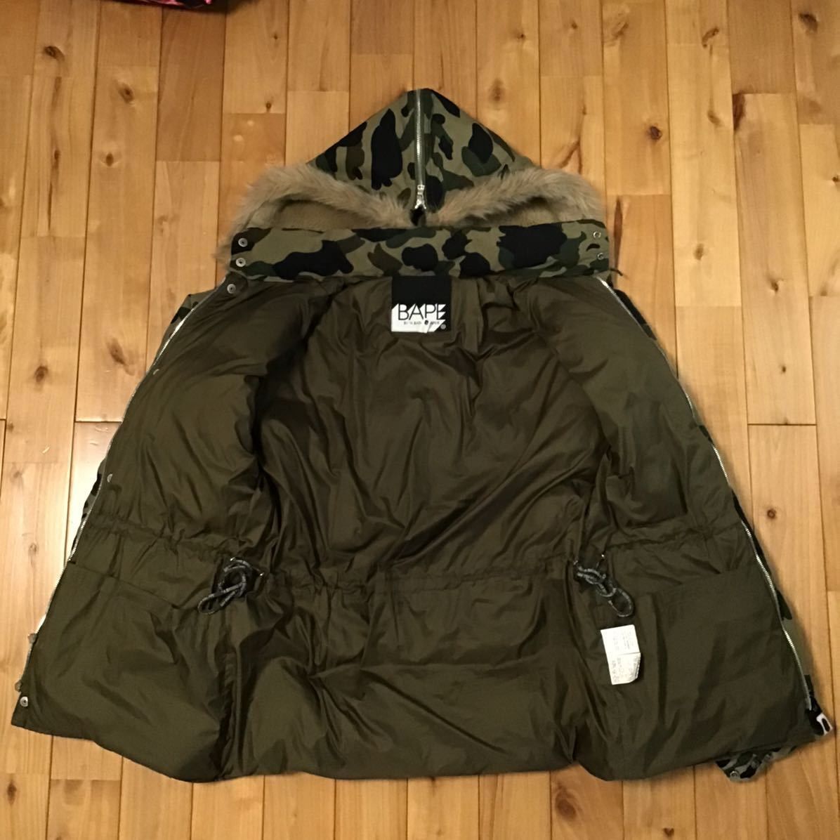 Bape Fur Down jacket BAPE 1st camo green a bathing ape Size US M / EU 48-50 / 2 - 2 Thumbnail