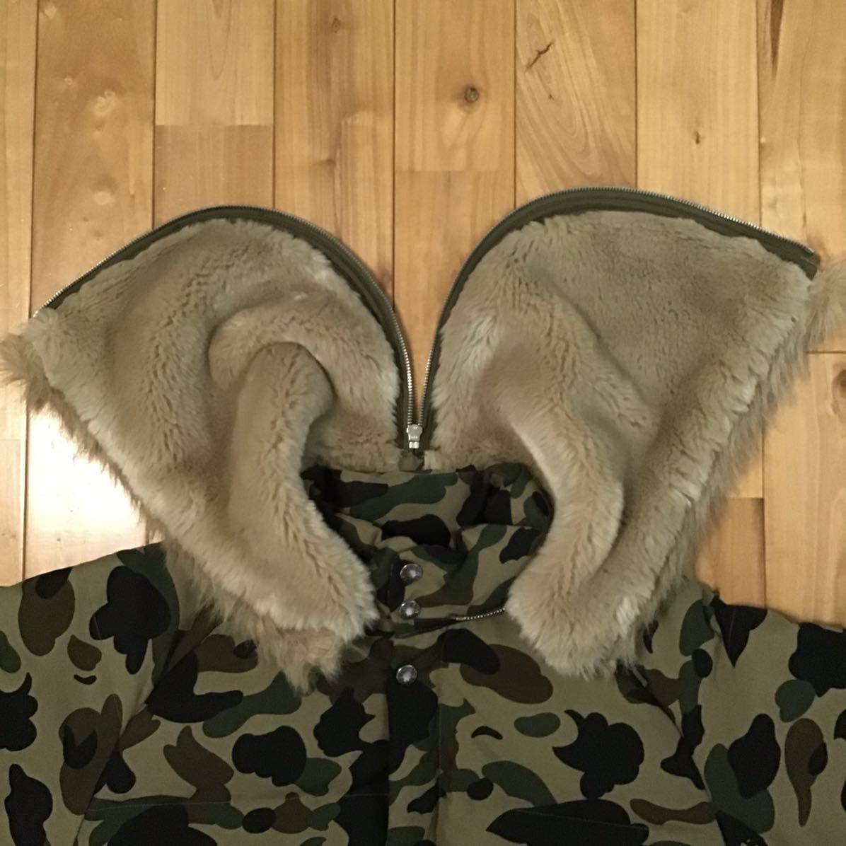 Bape Fur Down jacket BAPE 1st camo green a bathing ape Size US M / EU 48-50 / 2 - 5 Thumbnail