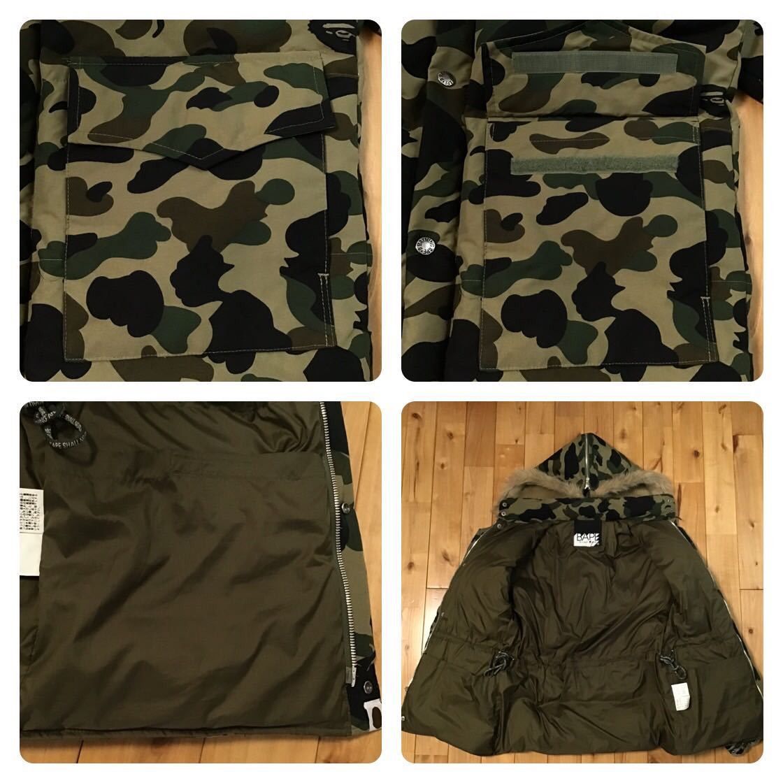 Bape Fur Down jacket BAPE 1st camo green a bathing ape Size US M / EU 48-50 / 2 - 8 Thumbnail