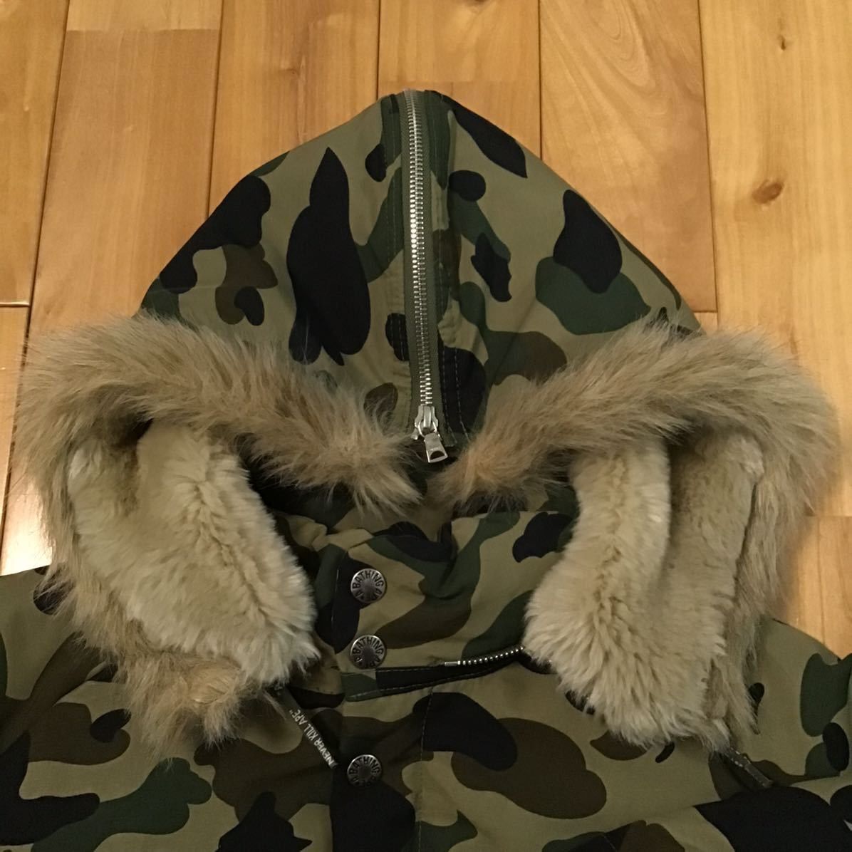 Bape Fur Down jacket BAPE 1st camo green a bathing ape Size US M / EU 48-50 / 2 - 4 Thumbnail