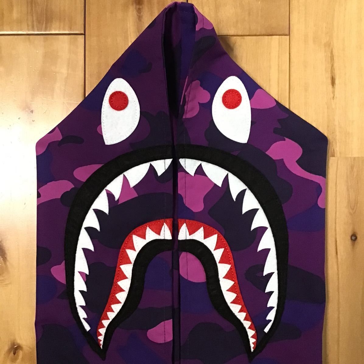 Bape BAPE Purple camo shark zip hoodie jacket a bathing ape Size US M / EU 48-50 / 2 - 2 Thumbnail