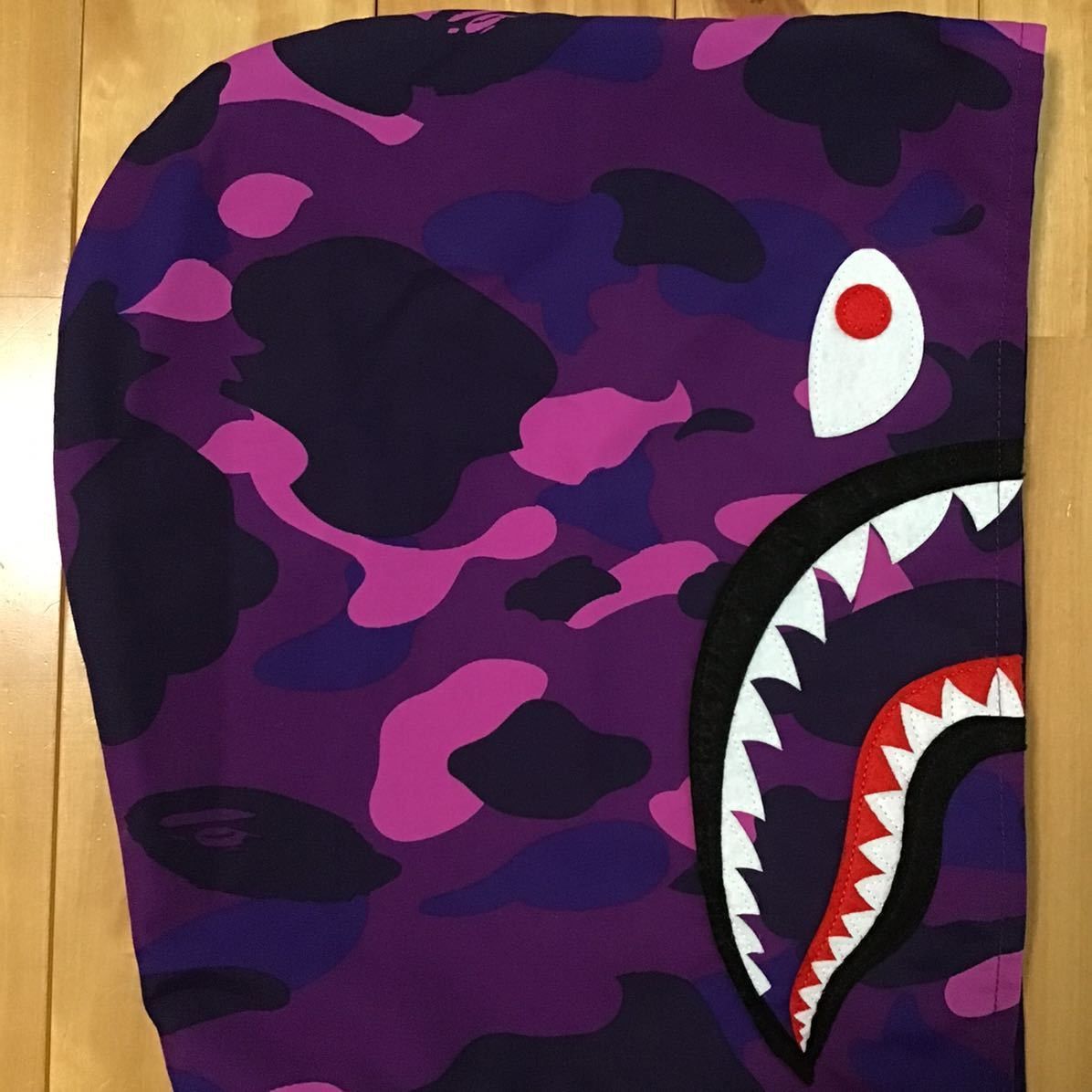 Bape BAPE Purple camo shark zip hoodie jacket a bathing ape Size US M / EU 48-50 / 2 - 3 Thumbnail