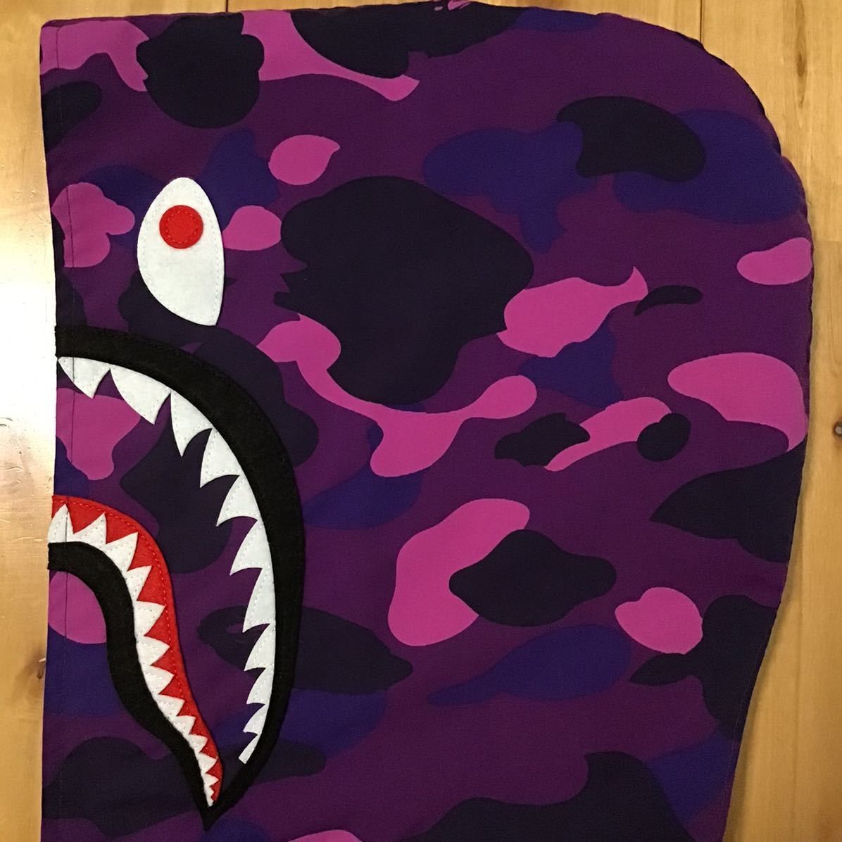Bape BAPE Purple camo shark zip hoodie jacket a bathing ape Size US M / EU 48-50 / 2 - 4 Thumbnail