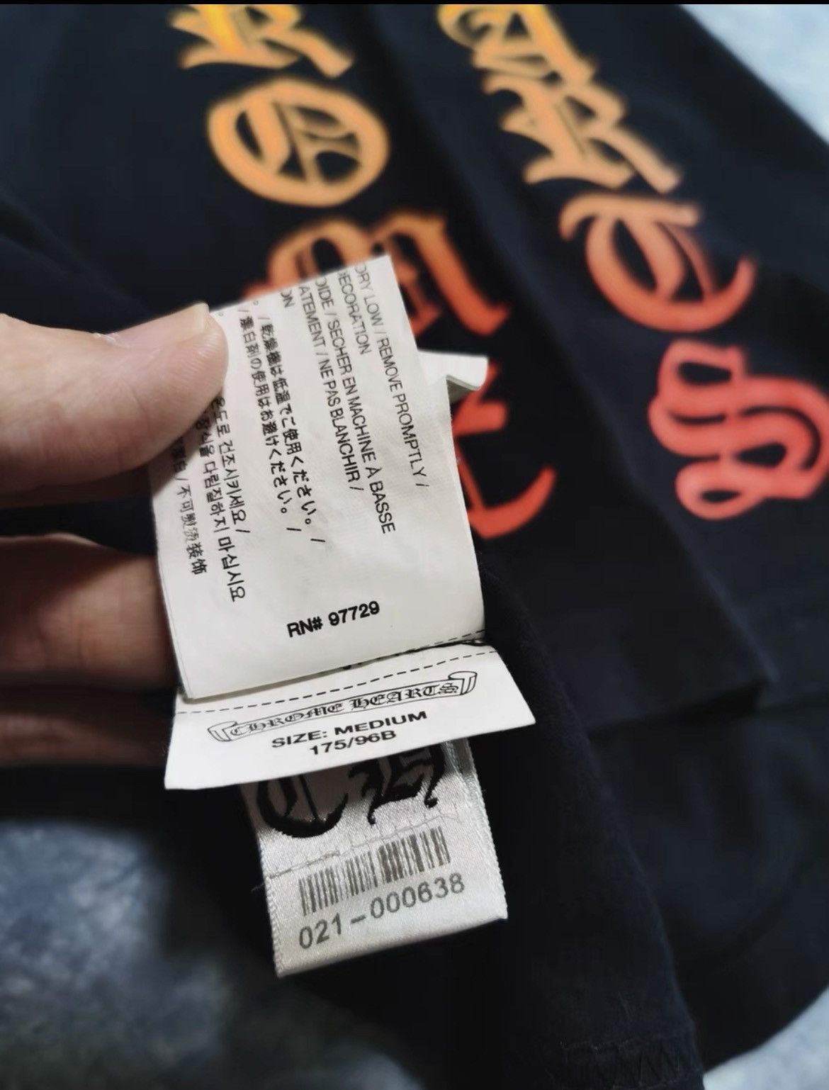 Chrome Hearts Chrome Hearts faded letter tee Size US M / EU 48-50 / 2 - 7 Thumbnail