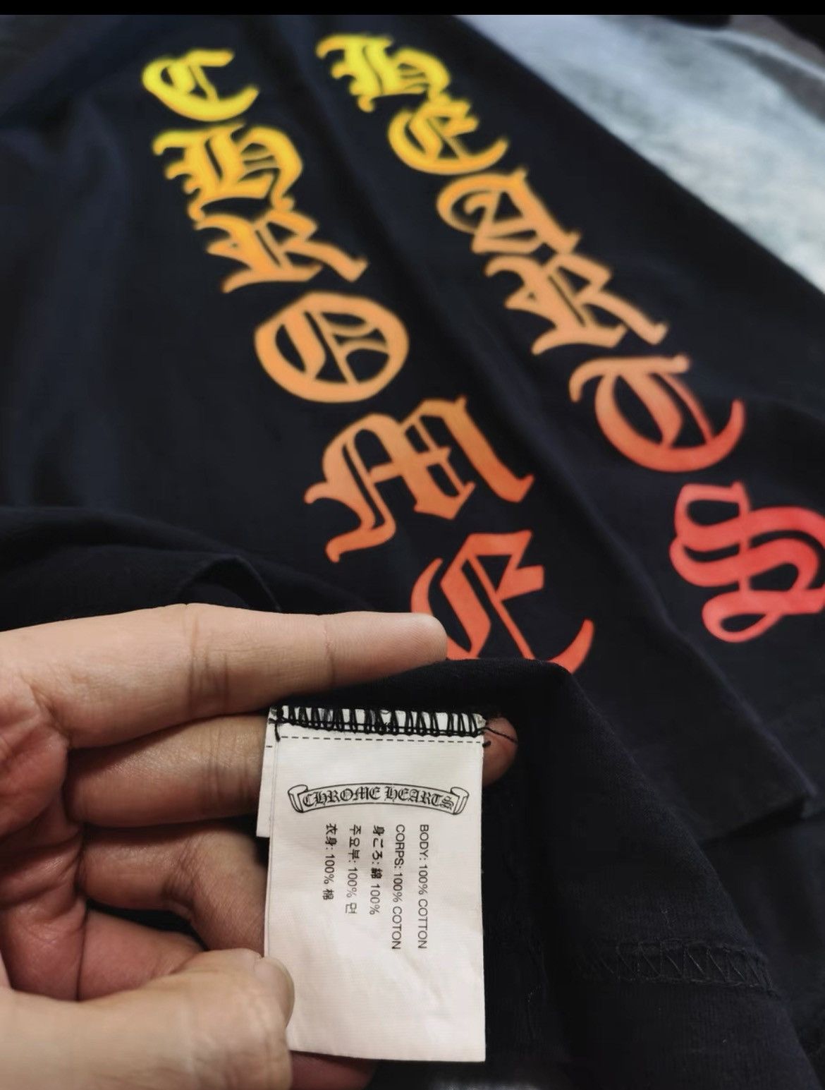 Chrome Hearts Chrome Hearts faded letter tee Size US M / EU 48-50 / 2 - 6 Thumbnail