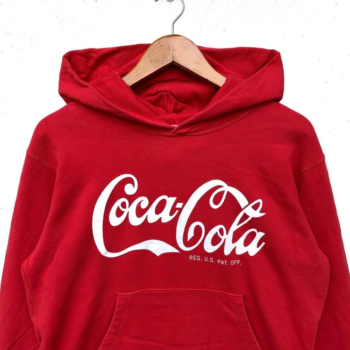 Coca Cola Japanese Brand Uniqlo Coca Cola Collab Uniqlo Red Hoodie Pullover Sweatshirt Grailed