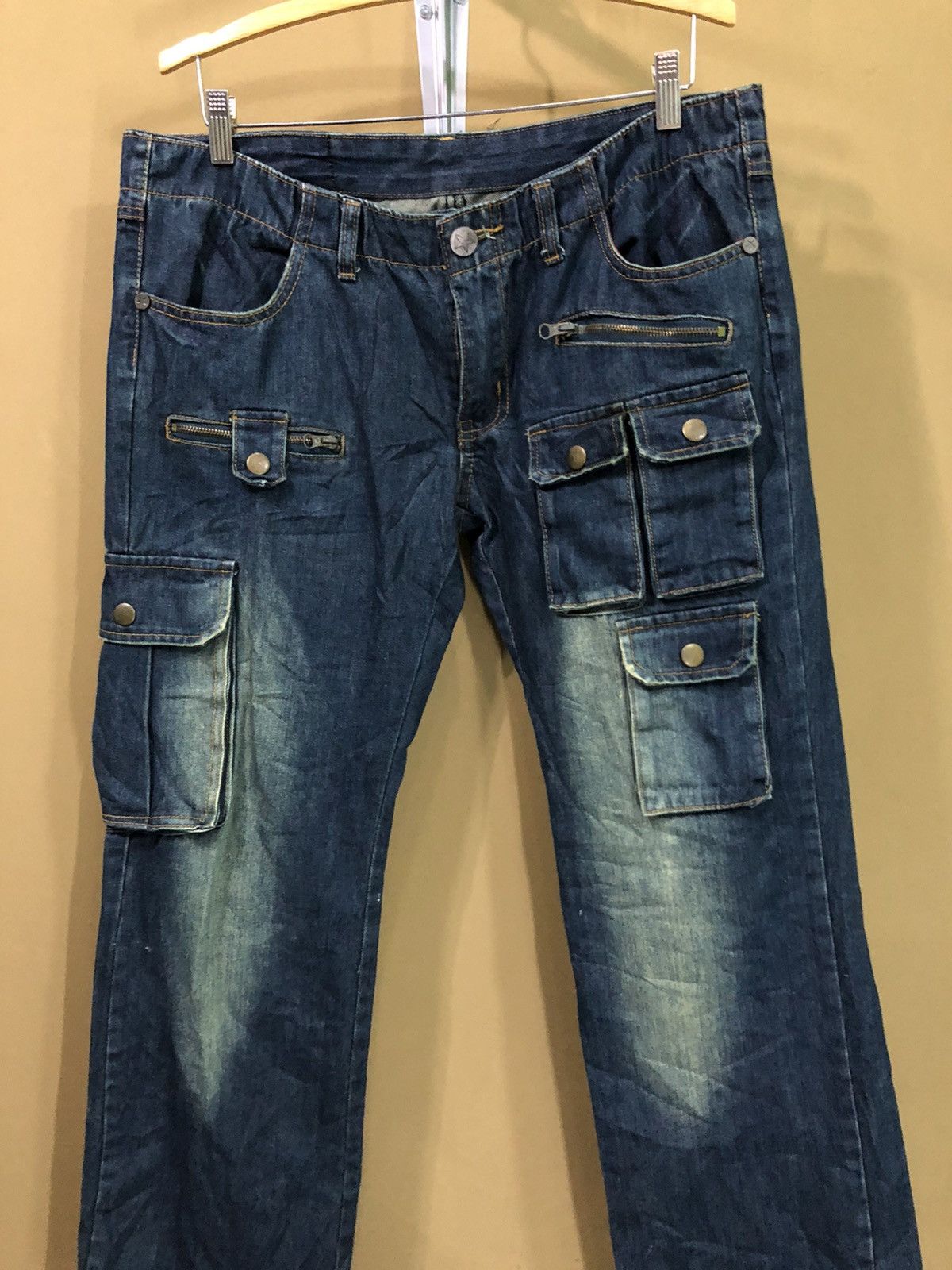 Japanese Brand × Vintage Vintage Go’ism Multi Pocket Denim Jeans Size US 36 / EU 52 - 3 Thumbnail
