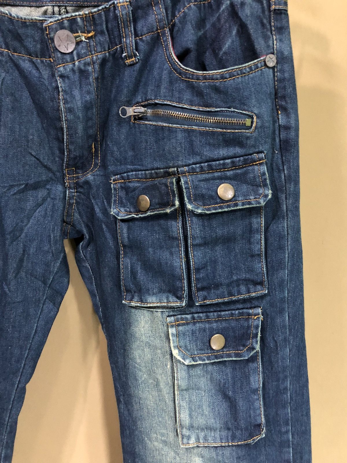 Japanese Brand × Vintage Vintage Go’ism Multi Pocket Denim Jeans Size US 36 / EU 52 - 4 Thumbnail