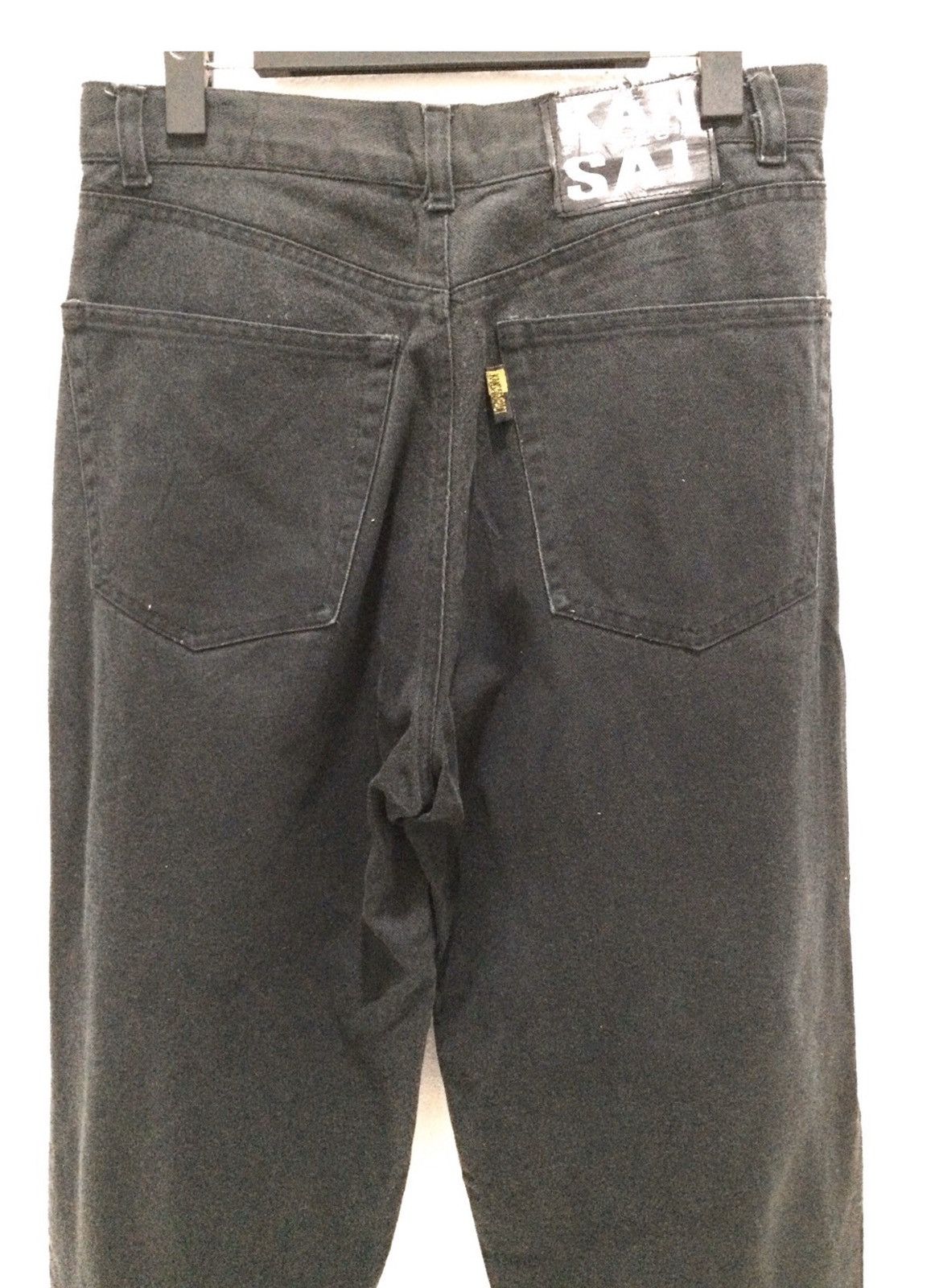 Kansai Yamamoto KANSAI Yamamoto impact Embroidery Dragon Black Denim Pant Size US 29 - 6 Thumbnail