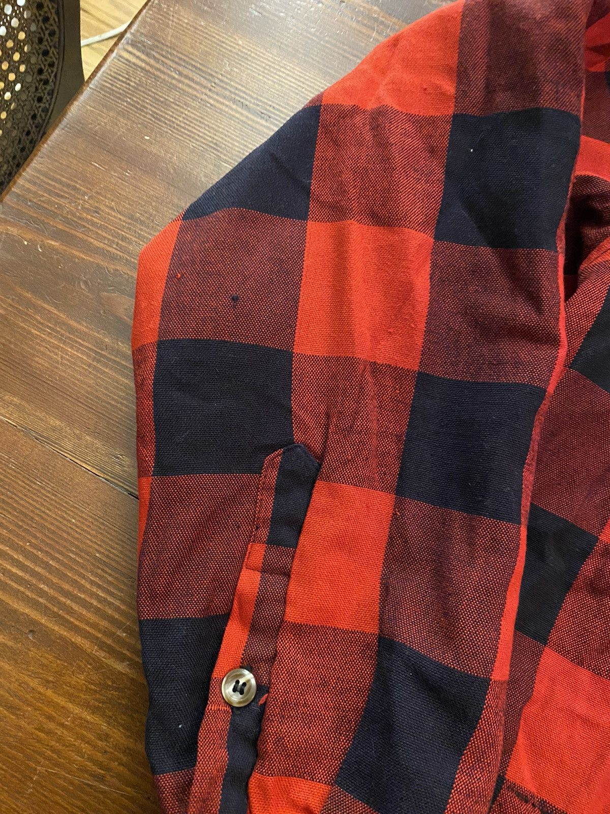 Flannel Vintage 80’s Buffalo Plaid Quilted Lined Shirt Jacket Size US M / EU 48-50 / 2 - 4 Thumbnail
