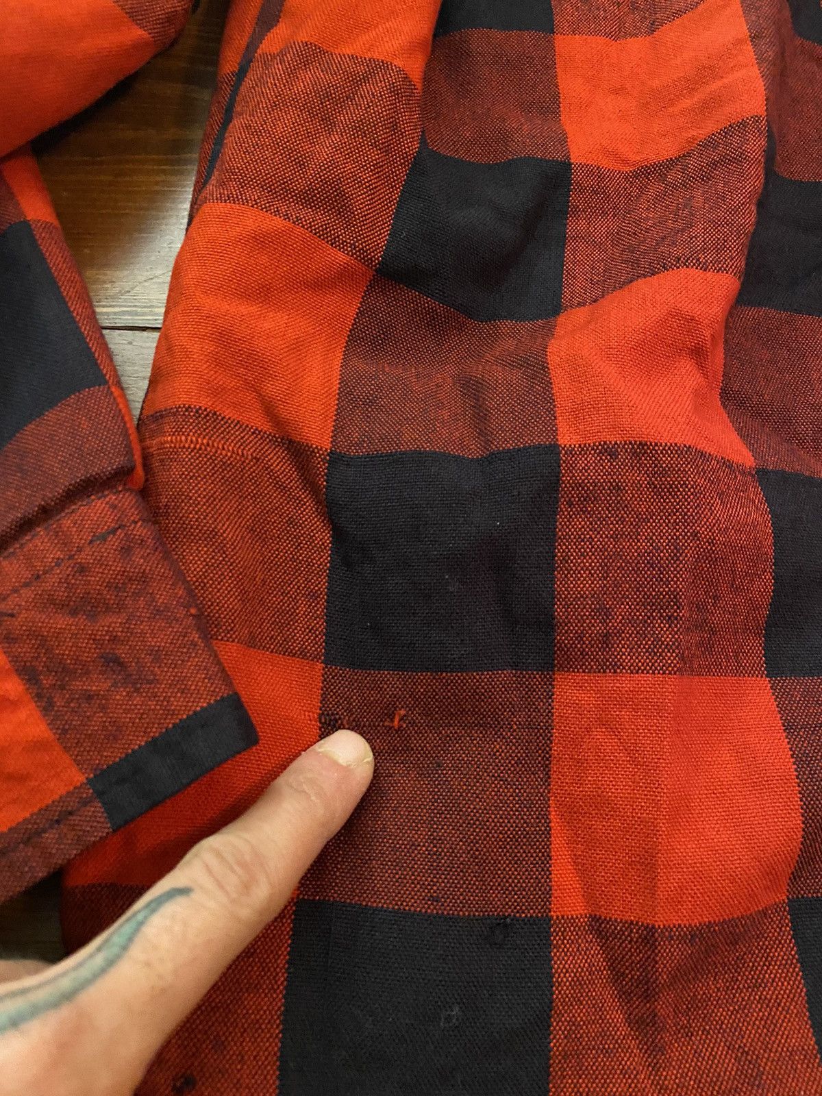 Flannel Vintage 80’s Buffalo Plaid Quilted Lined Shirt Jacket Size US M / EU 48-50 / 2 - 16 Thumbnail