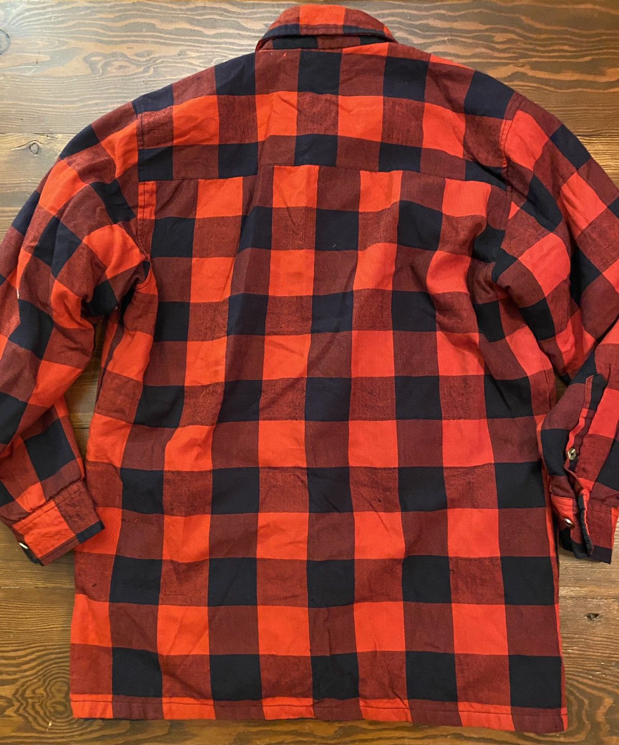 Flannel Vintage 80’s Buffalo Plaid Quilted Lined Shirt Jacket Size US M / EU 48-50 / 2 - 17 Thumbnail