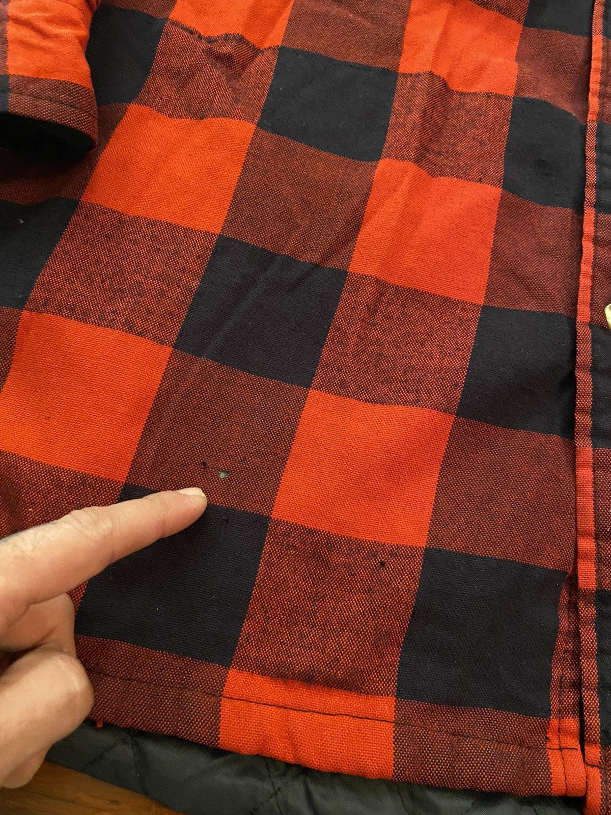 Flannel Vintage 80’s Buffalo Plaid Quilted Lined Shirt Jacket Size US M / EU 48-50 / 2 - 5 Thumbnail