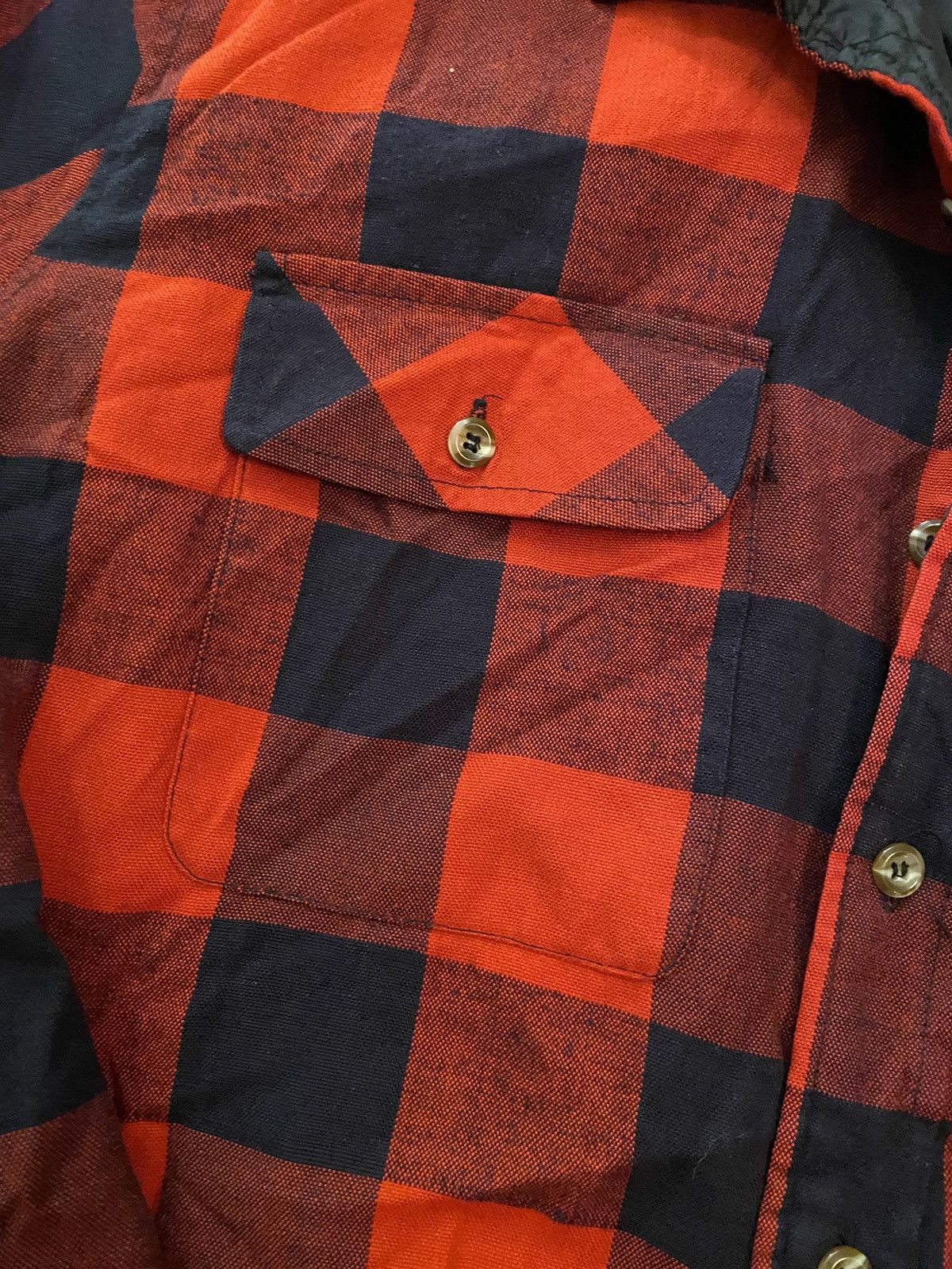 Flannel Vintage 80’s Buffalo Plaid Quilted Lined Shirt Jacket Size US M / EU 48-50 / 2 - 9 Thumbnail