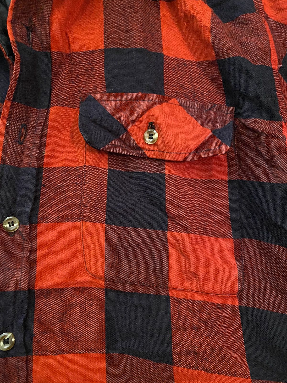 Flannel Vintage 80’s Buffalo Plaid Quilted Lined Shirt Jacket Size US M / EU 48-50 / 2 - 8 Thumbnail