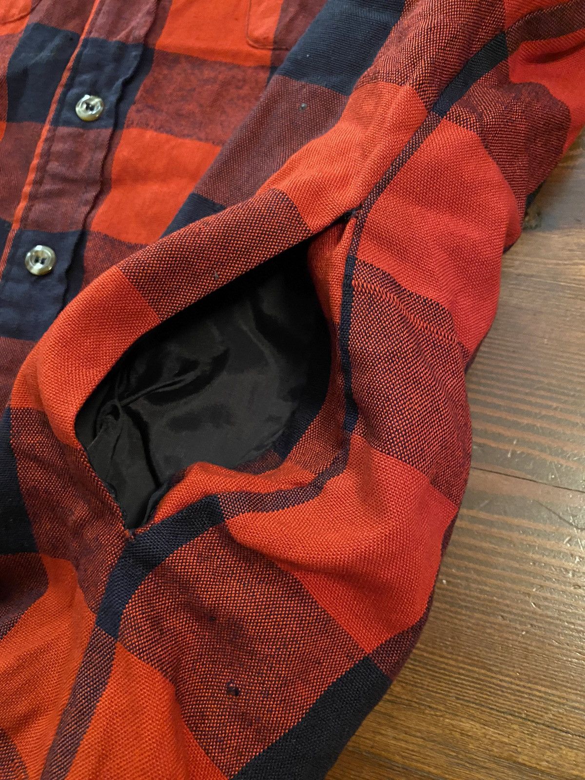 Flannel Vintage 80’s Buffalo Plaid Quilted Lined Shirt Jacket Size US M / EU 48-50 / 2 - 7 Thumbnail