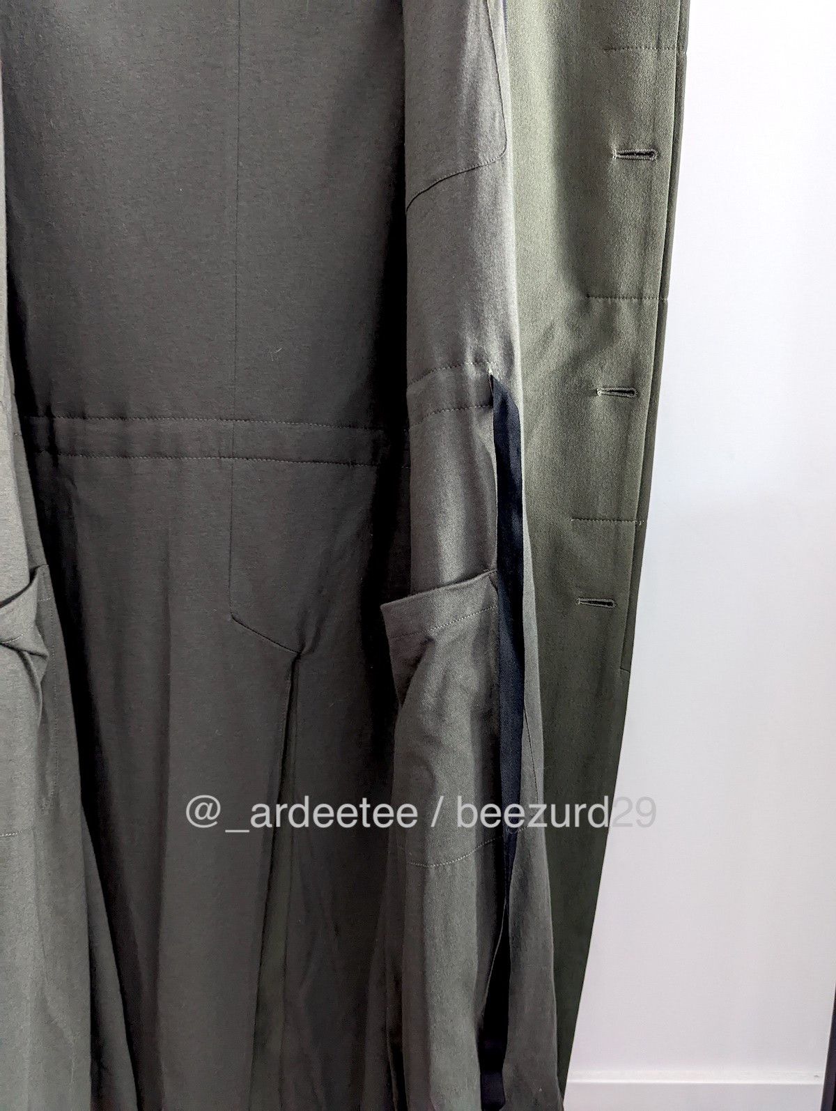 Haider Ackermann *NEW* AZURITE SILK JERSEY LONG COAT $3,000 Size US M / EU 48-50 / 2 - 8 Thumbnail