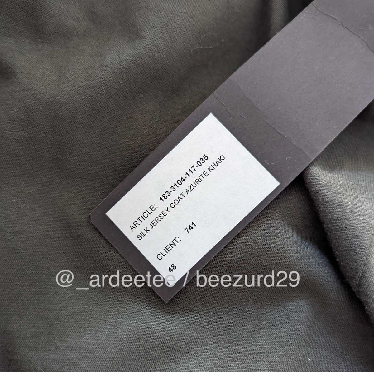 Haider Ackermann *NEW* AZURITE SILK JERSEY LONG COAT $3,000 Size US M / EU 48-50 / 2 - 11 Thumbnail