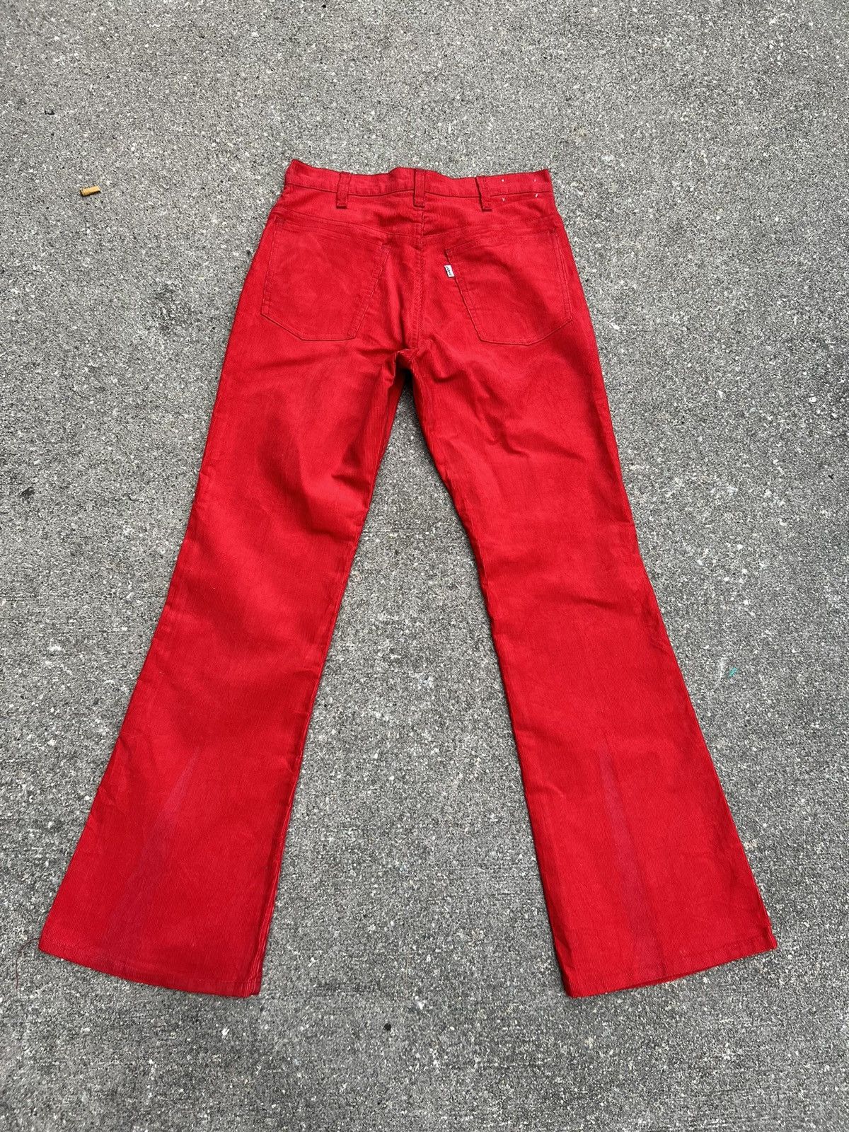 Levi's Vintage 70s Levi’s 646 Red Corduroy Flare Jeans Size US 31 - 5 Thumbnail