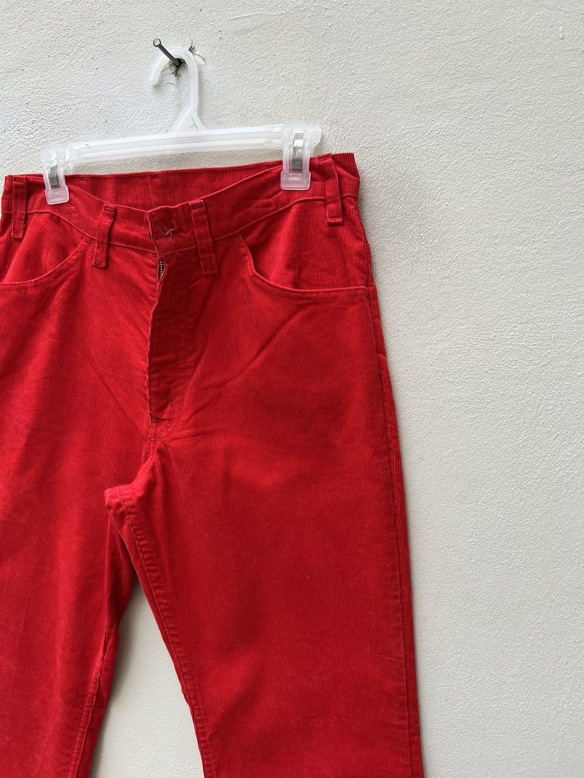 Levi's Vintage 70s Levi’s 646 Red Corduroy Flare Jeans Size US 31 - 11 Thumbnail
