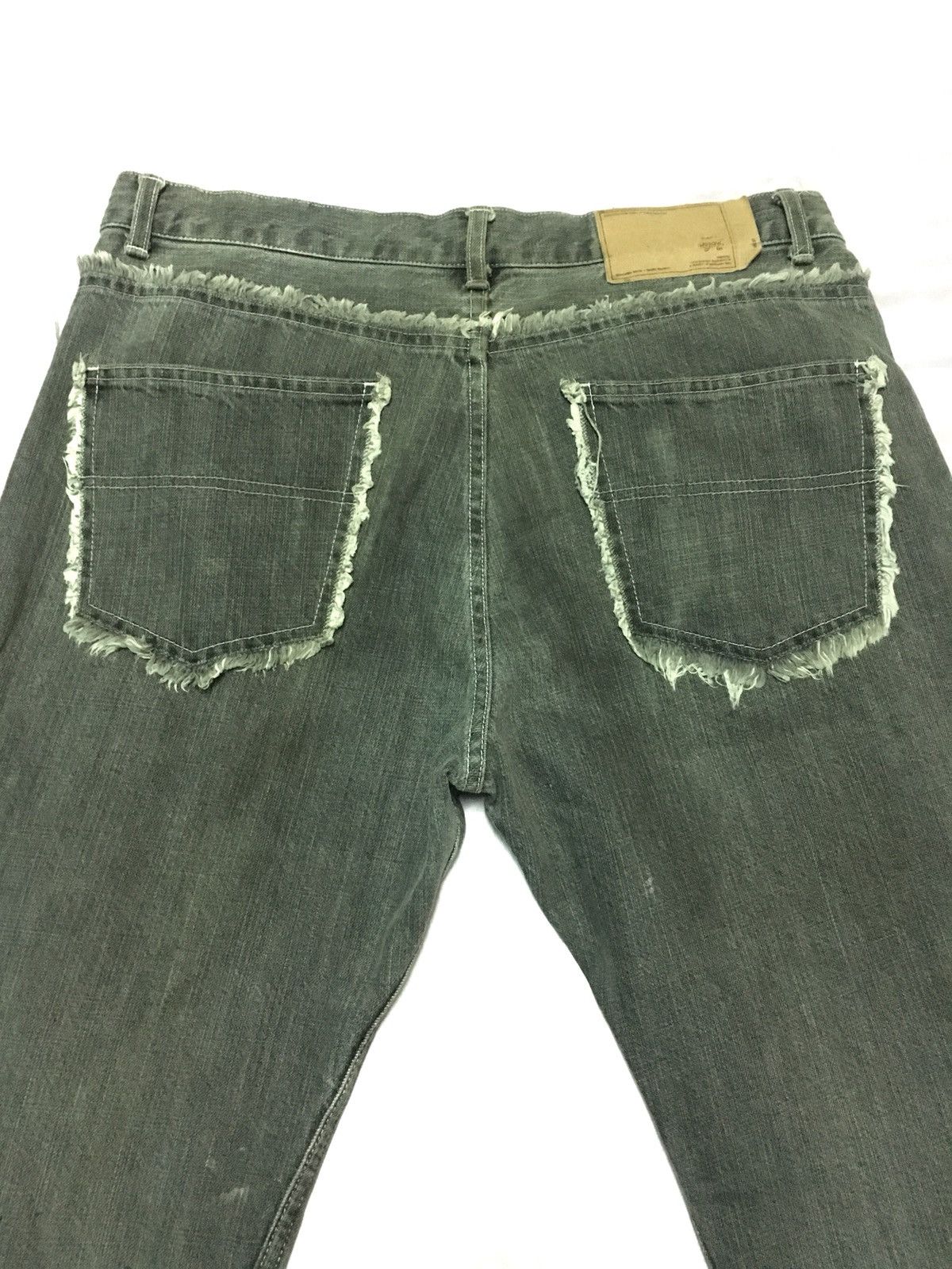 Japanese Brand THRASHED conques made in japan fur colored inspired Size US 33 - 2 Thumbnail