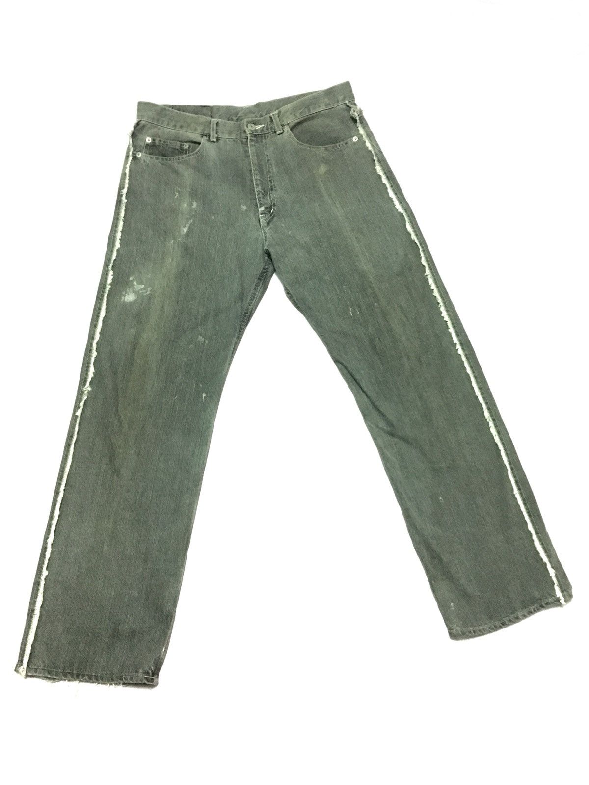 Japanese Brand THRASHED conques made in japan fur colored inspired Size US 33 - 1 Thumbnail