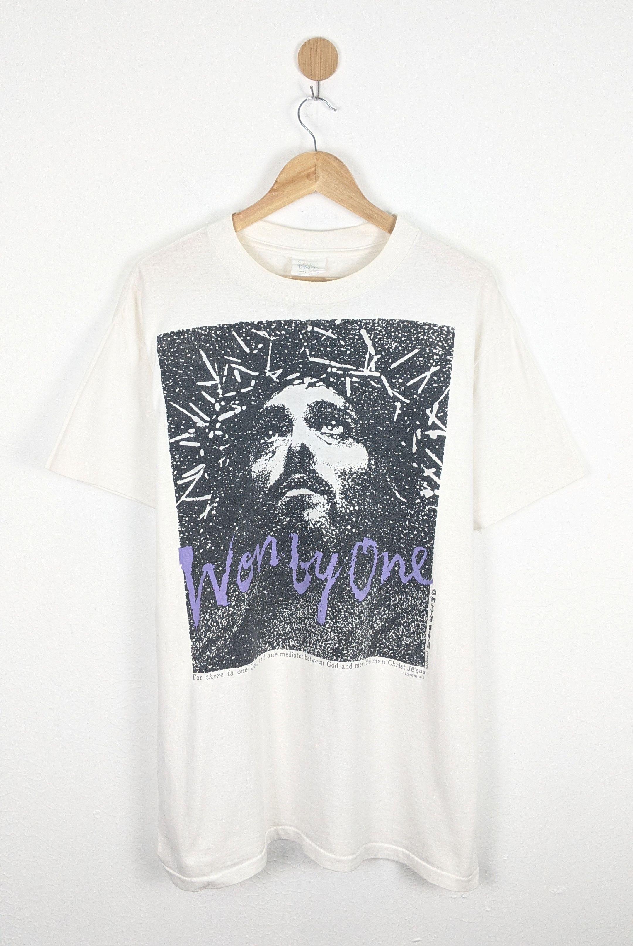 Vintage Vintage Jesus Christ Won by One 80s Shirt | Grailed 