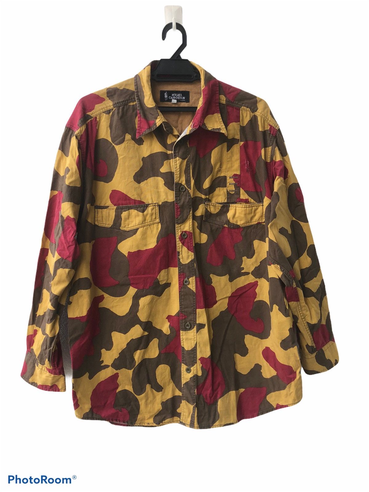 Nigel Cabourn ✅SUMMER SALE🔥 Camouflage Shirt Nigel Cabourn Vintage 2 Size US L / EU 52-54 / 3 - 1 Thumbnail