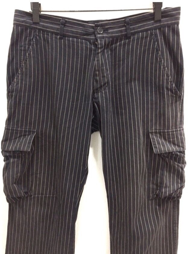 Katharine Hamnett London Katharine Hamnett Striped Design Trousers Cargo Pant Size US 32 / EU 48 - 2 Thumbnail