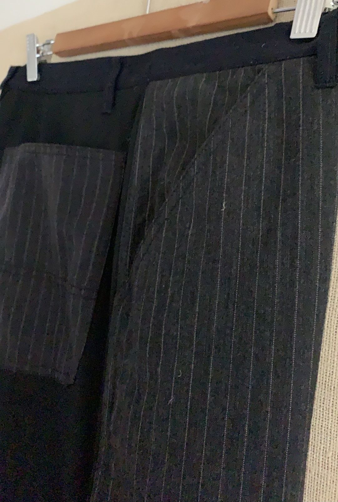 Comme des Garcons × Junya Watanabe NWOT CDG SHIRT contrast fabric block wool chore Pants Size US 36 / EU 52 - 11 Thumbnail