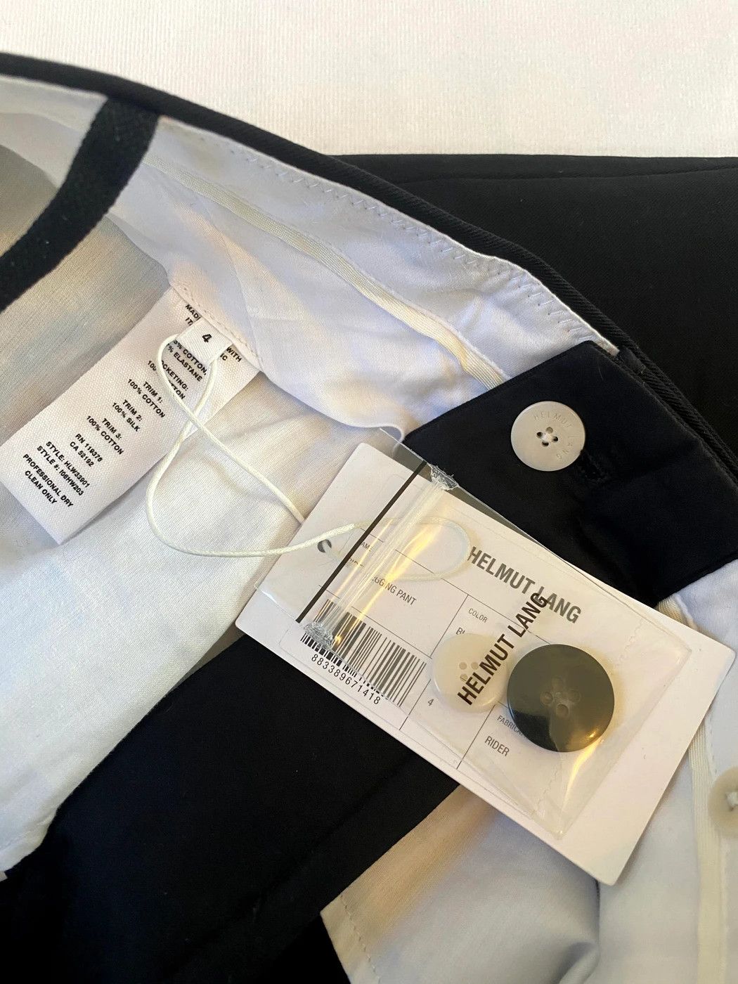 Helmut Lang ⚡️QUICK SALE⚡️ Helmut Lang Black Trousers Pants Size 27" / US 4 / IT 40 - 5 Thumbnail